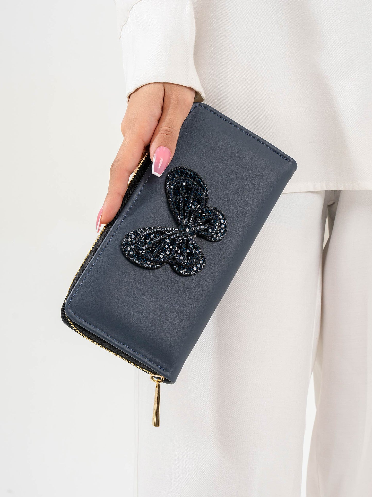 Embellished Butterfly Wallet