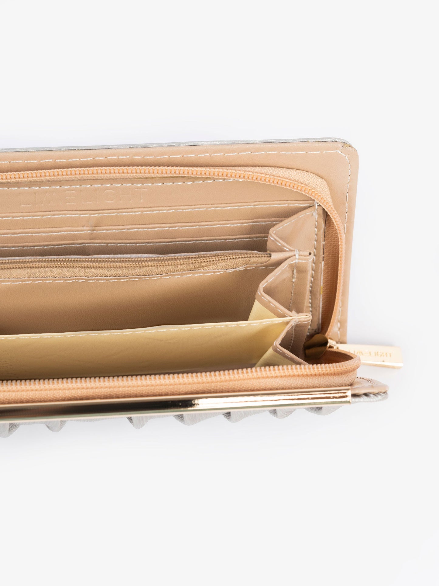 Pleated Satin Wallet