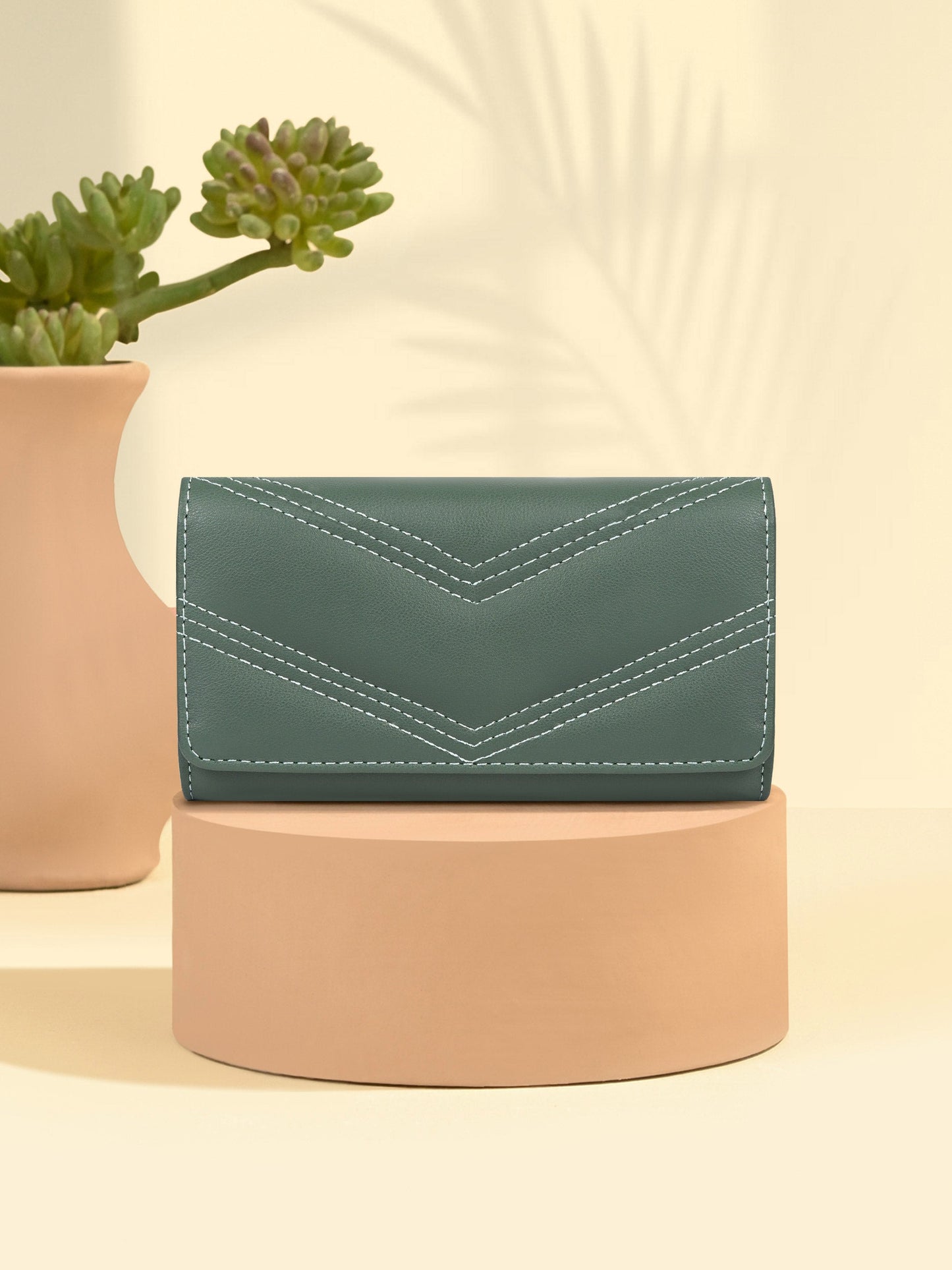 Chevron Stitch Wallet