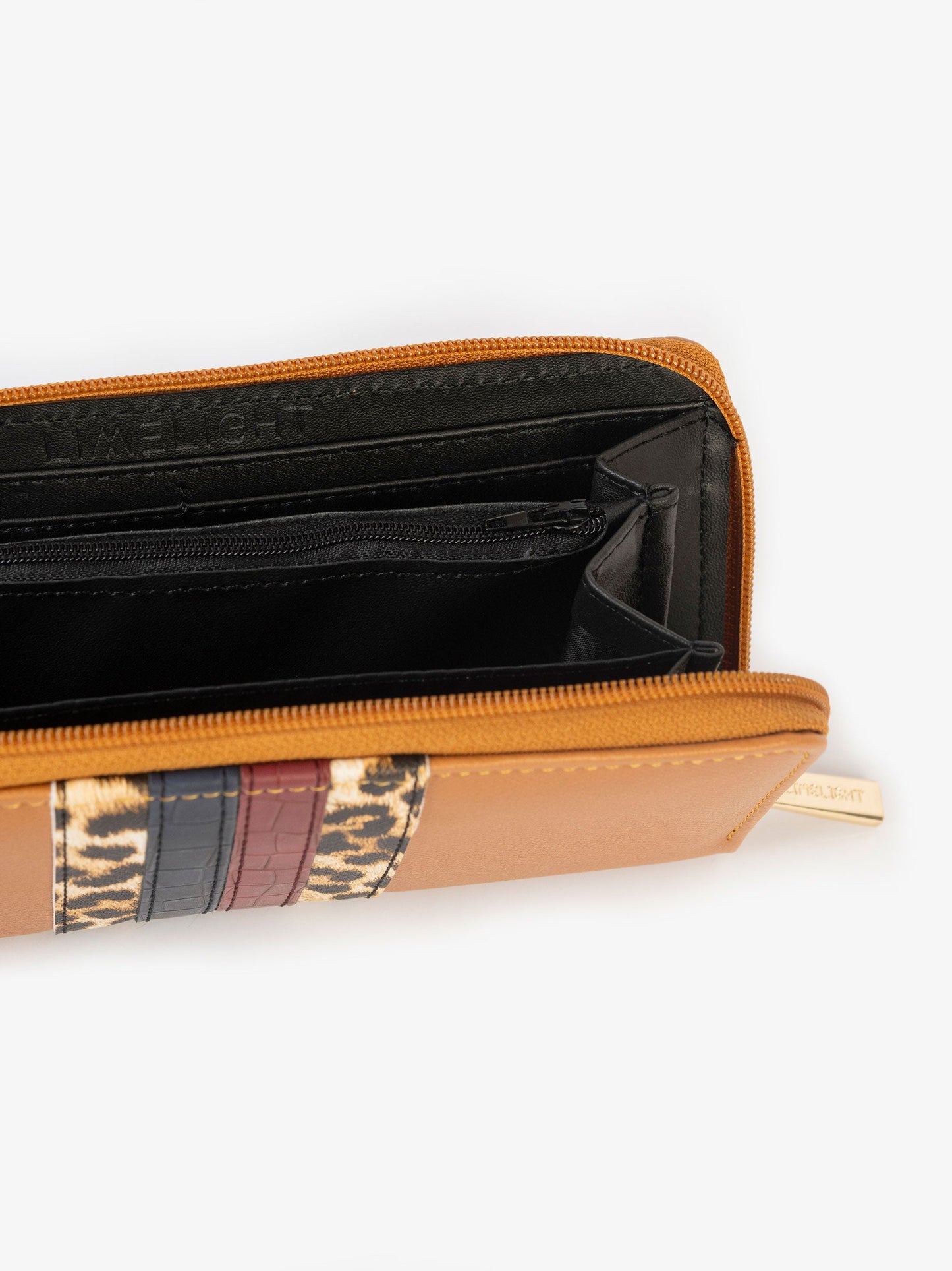 Striped Textured Wallet