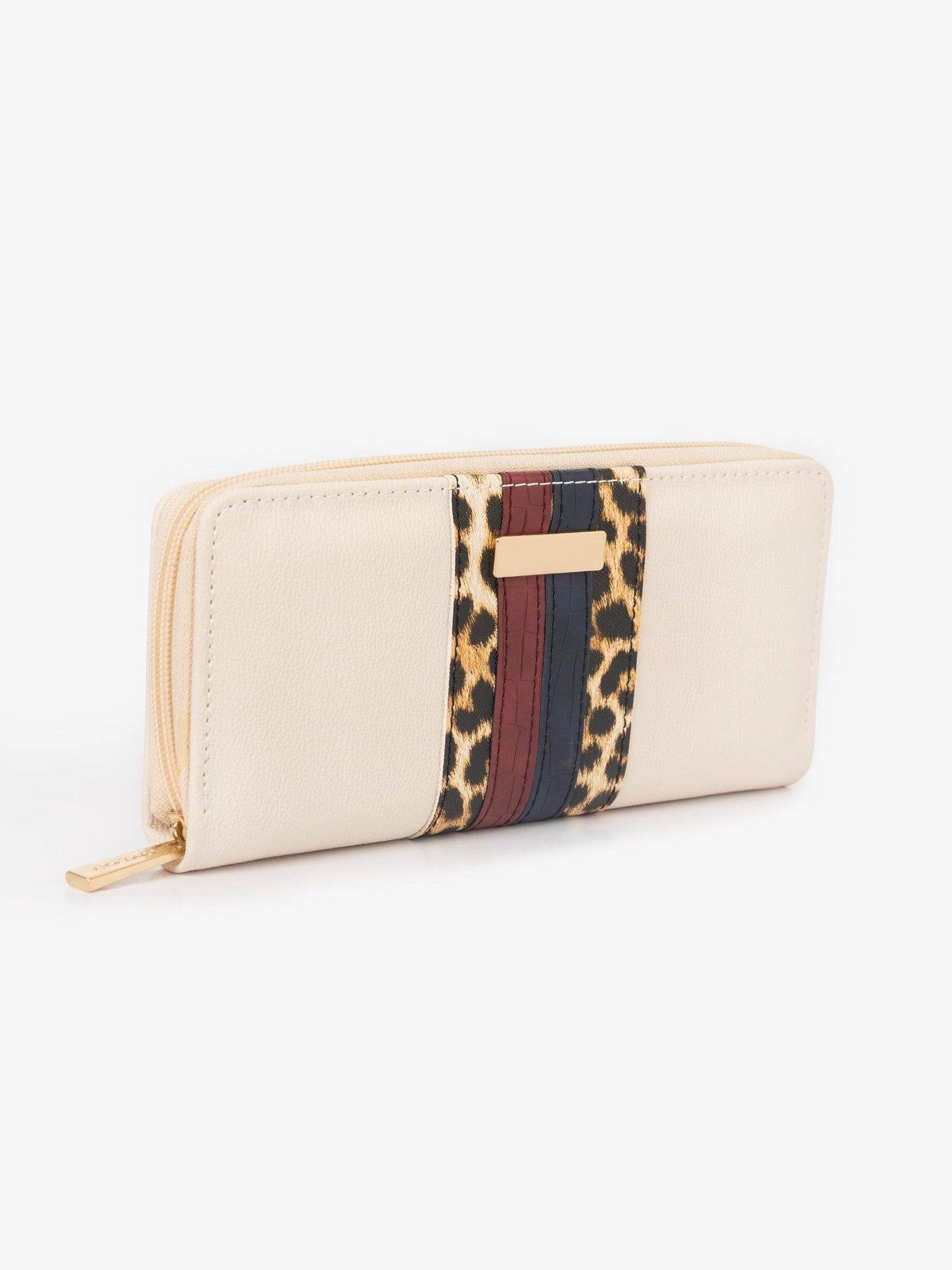 Striped Textured Wallet