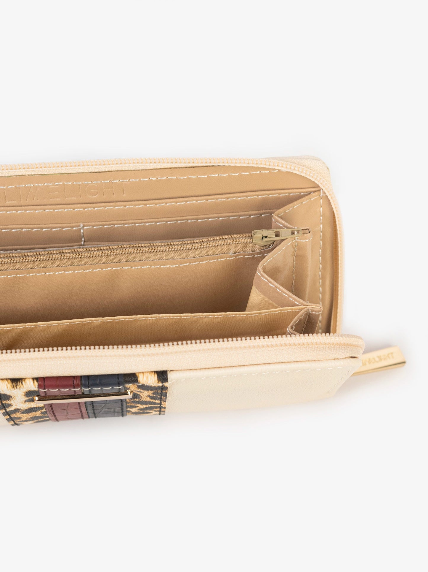 Striped Textured Wallet