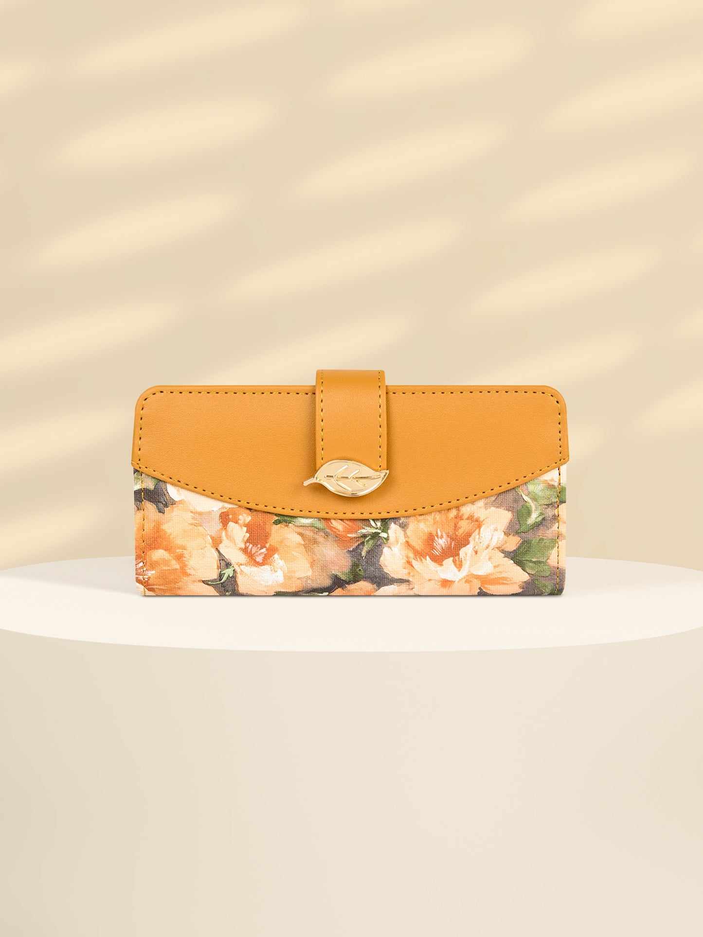 Flora Leaf Textured Wallet