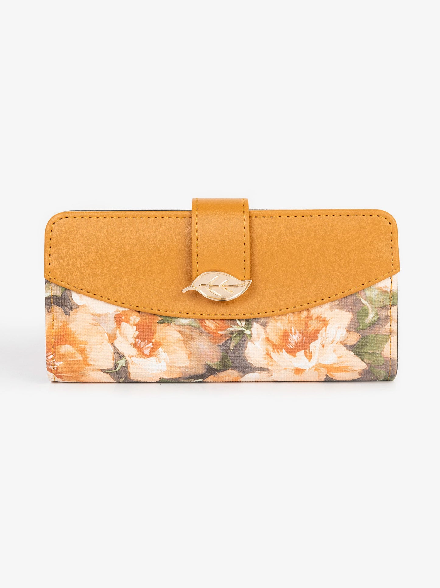 Flora Leaf Textured Wallet