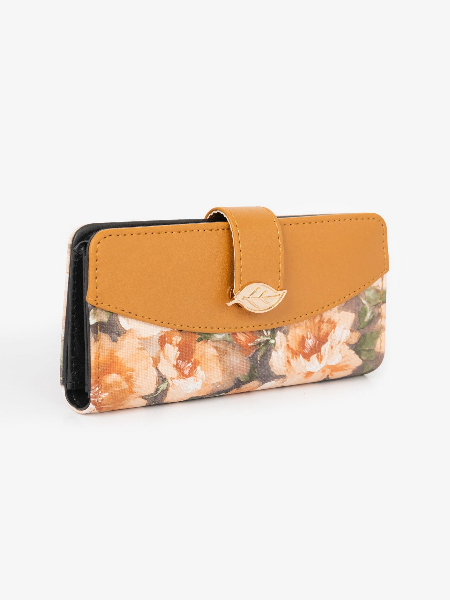 Flora Leaf Textured Wallet
