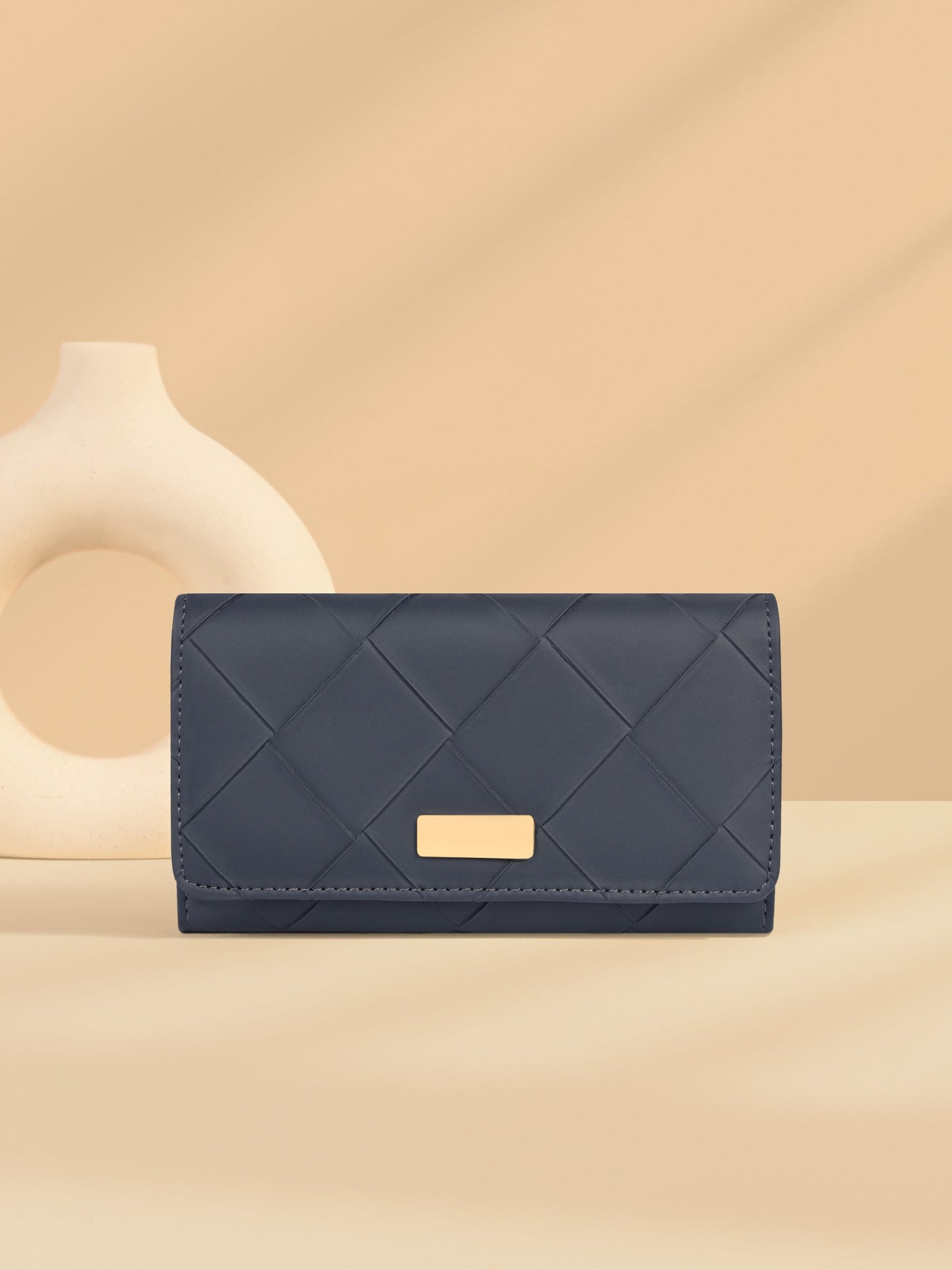 Textured Quilted Wallet