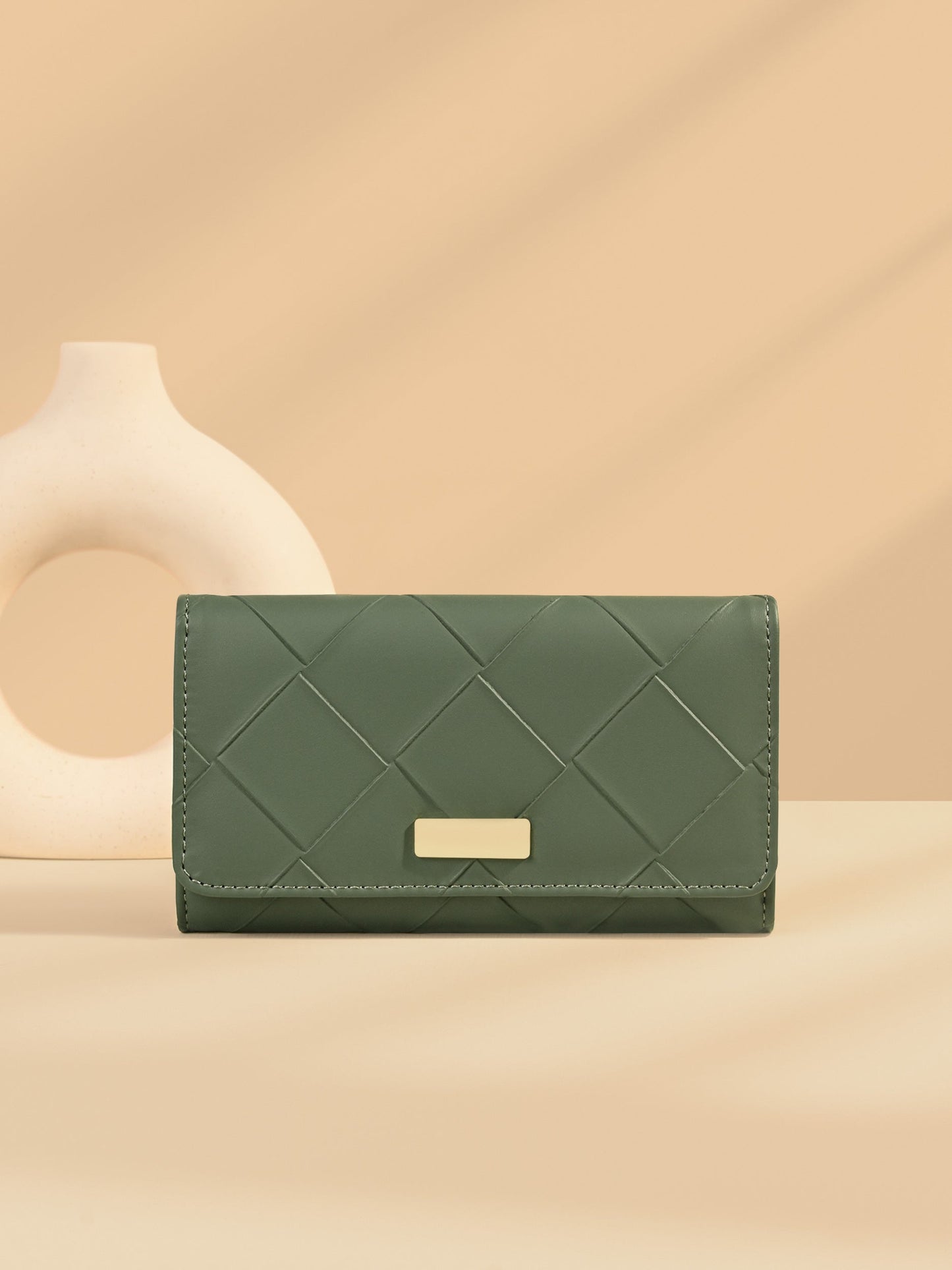 Textured Quilted Wallet