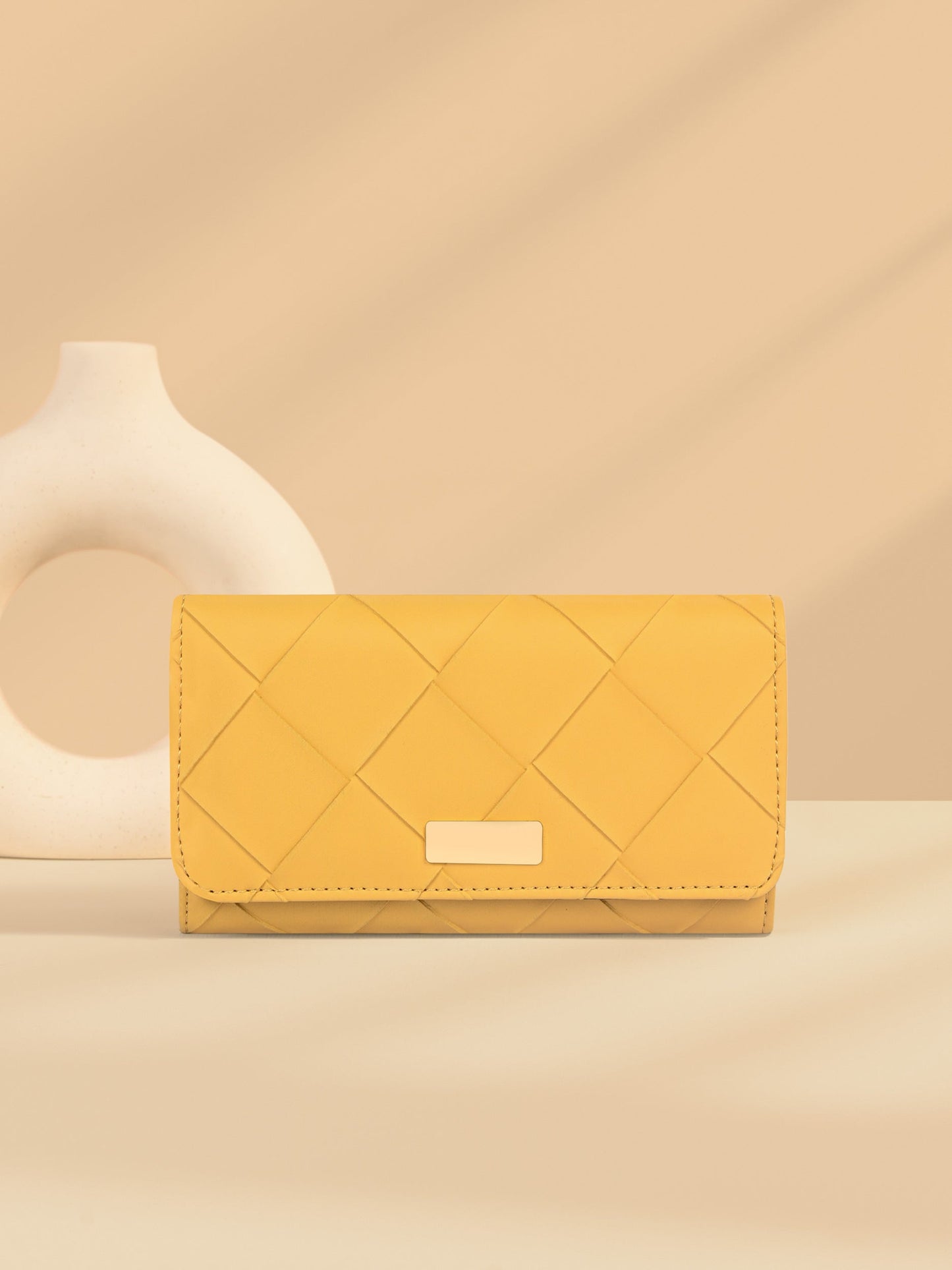 Textured Quilted Wallet