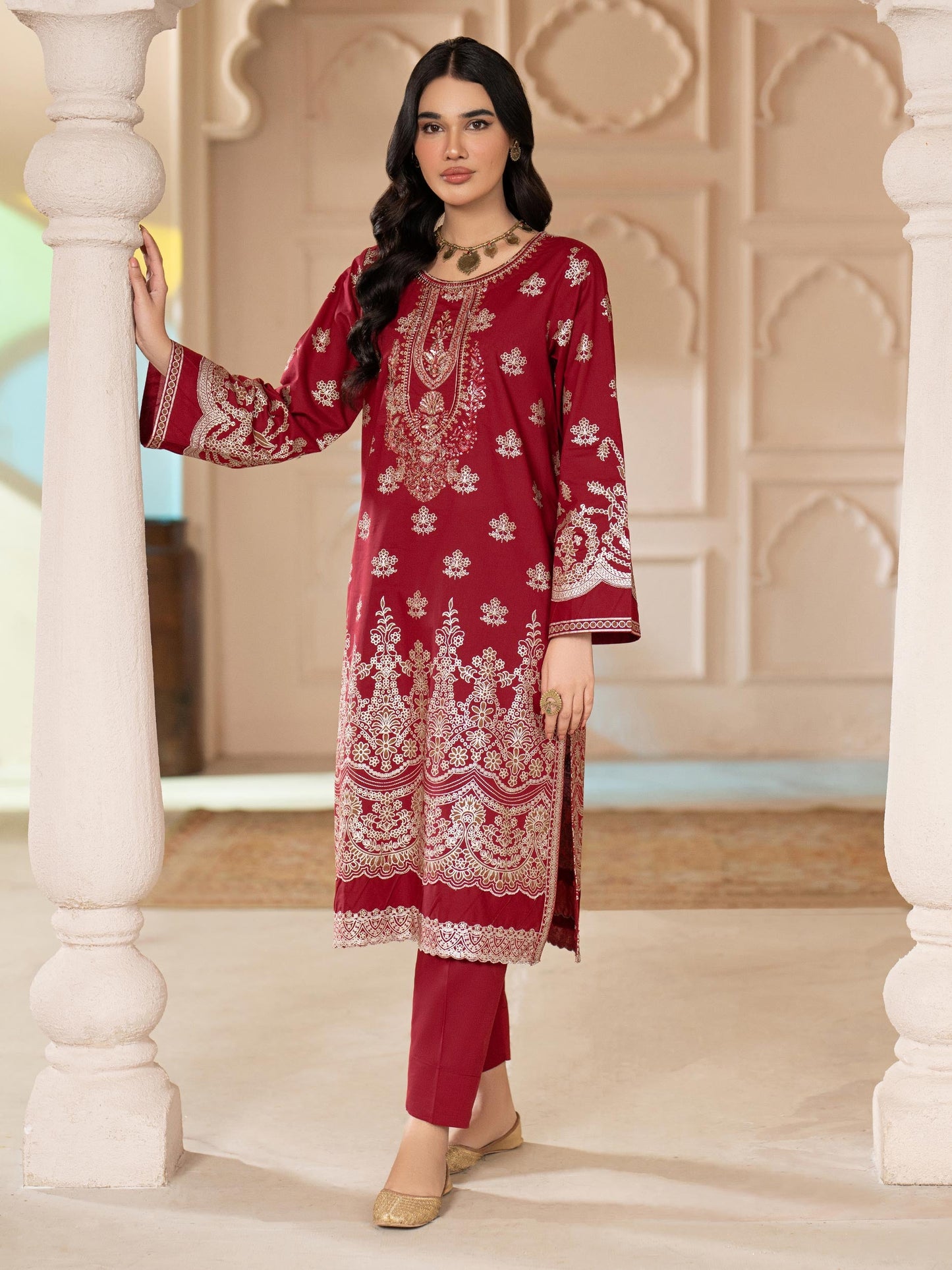 2 Piece Lawn Suit-Embroidered (Unstitched)