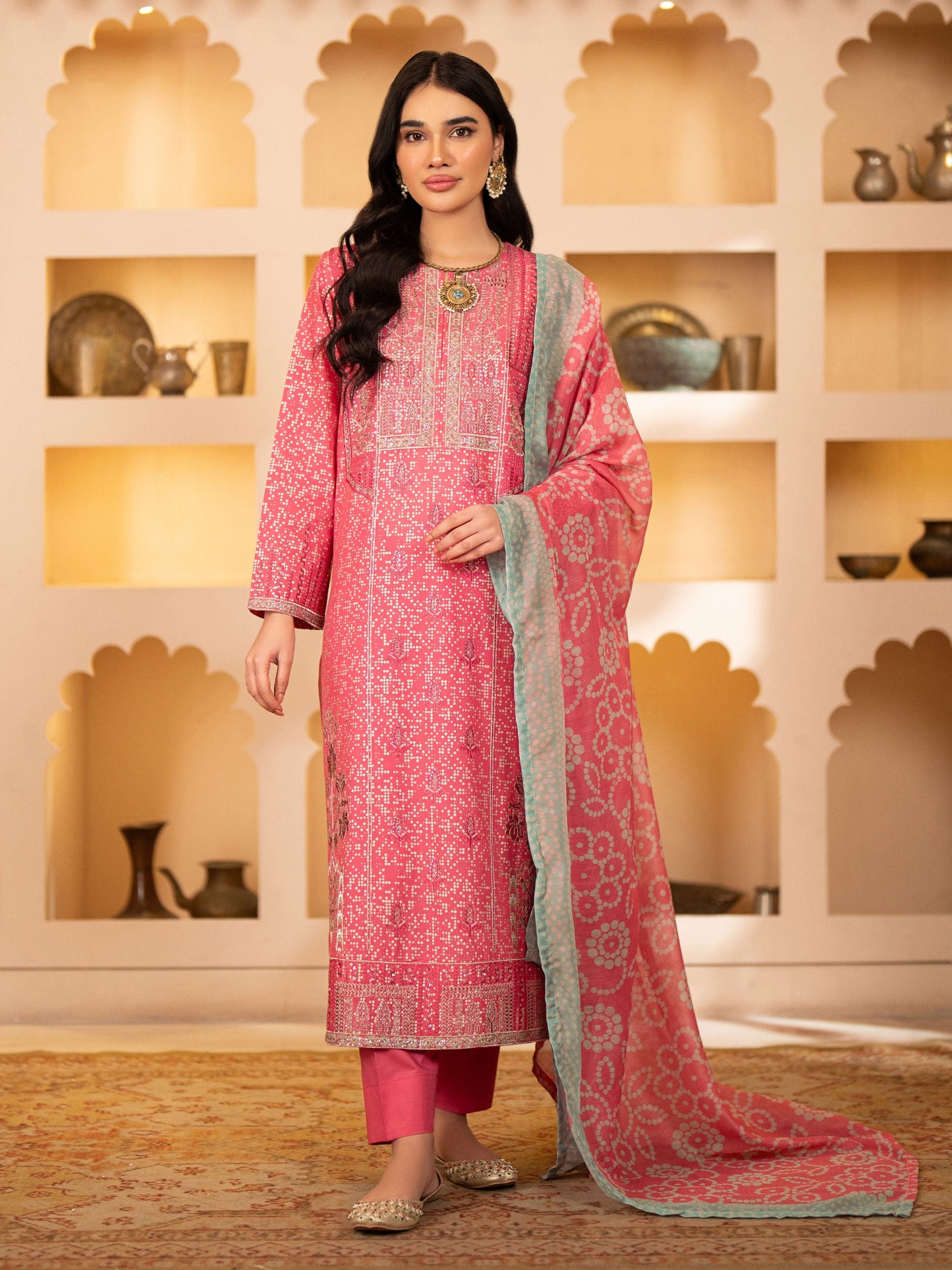 3 Piece Lawn Suit-Embroidered (Unstitched)