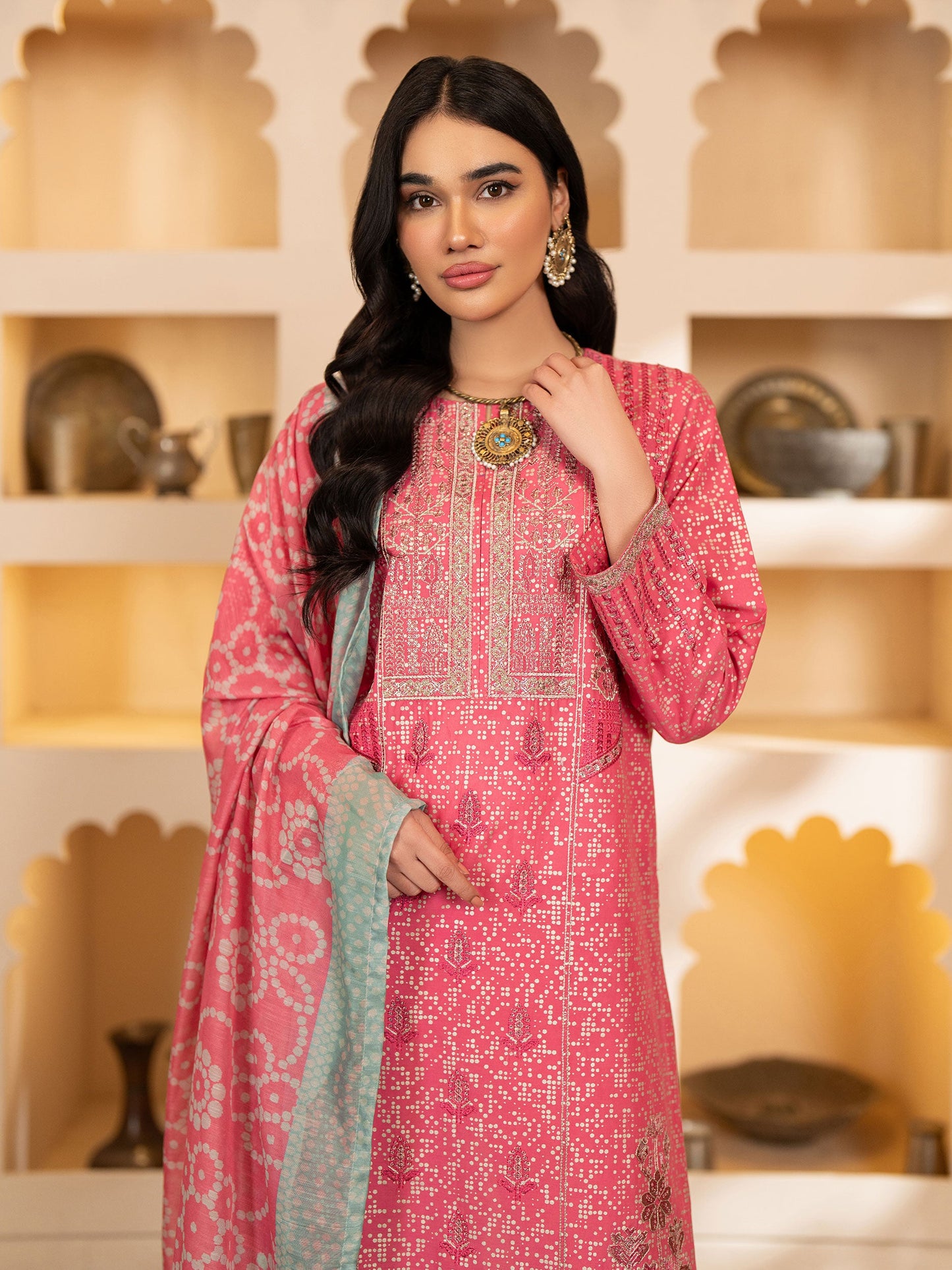 3 Piece Lawn Suit-Embroidered (Unstitched)