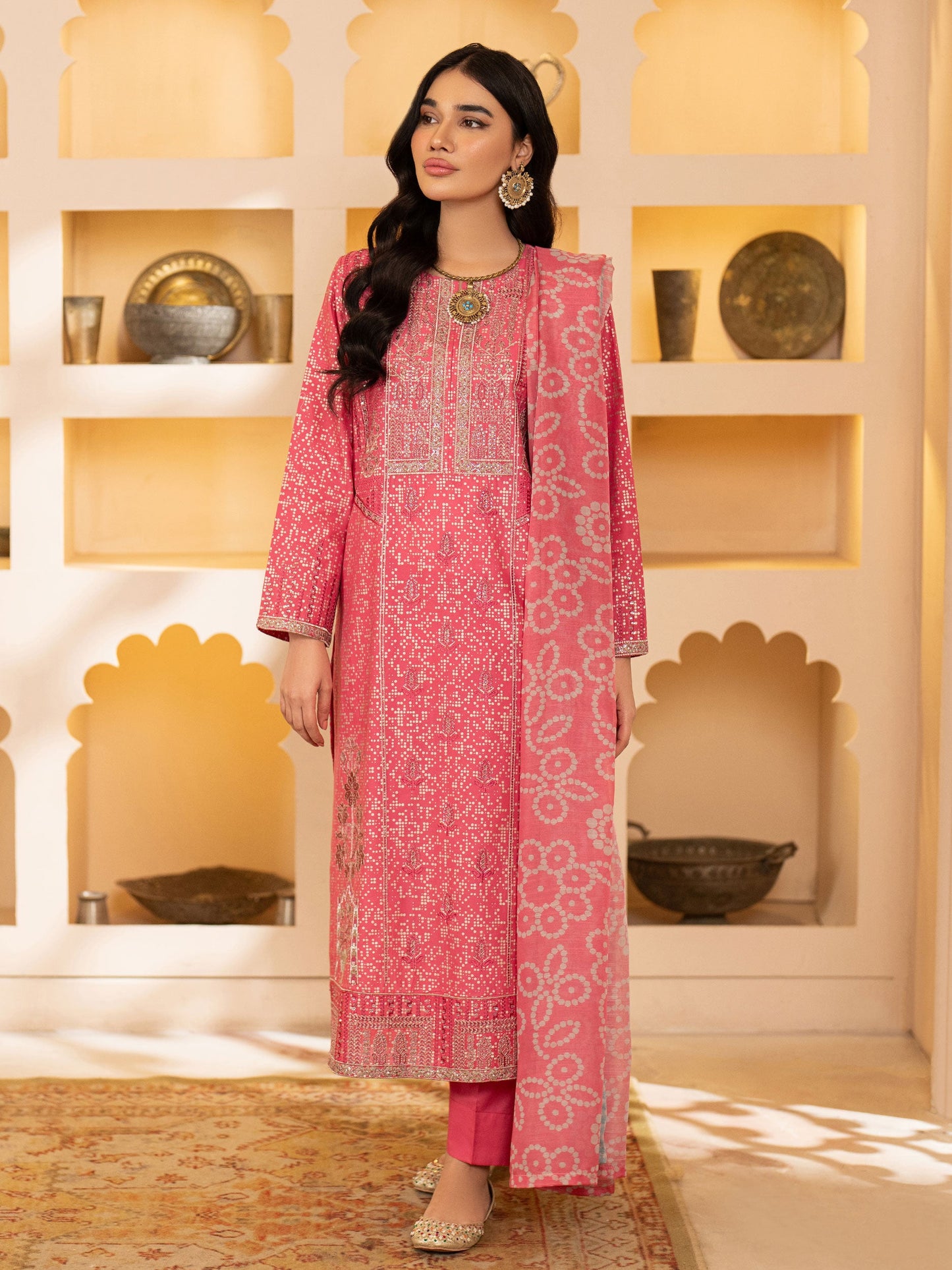 3 Piece Lawn Suit-Embroidered (Unstitched)