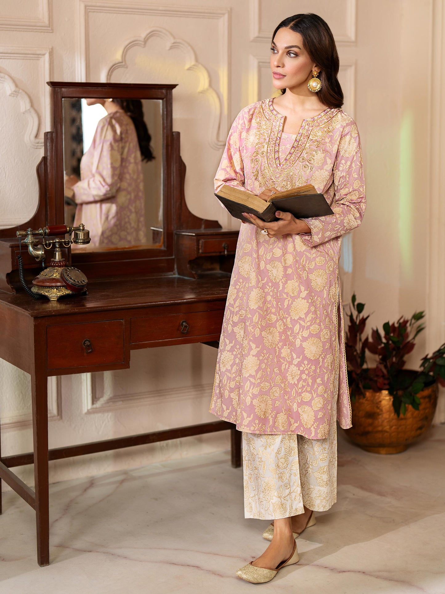 2 Piece Lawn Suit-Paste Print (Pret)