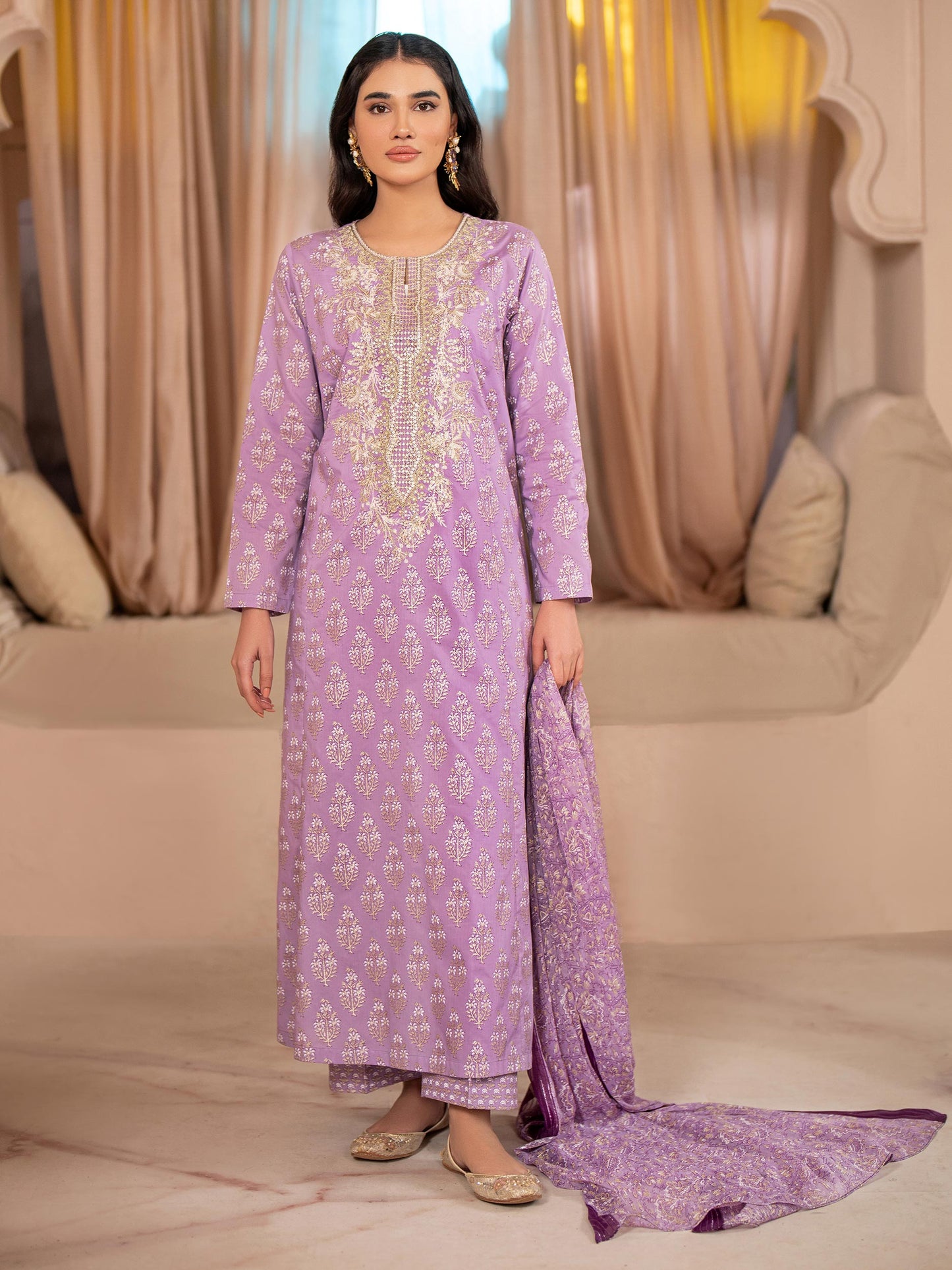 3 Piece Lawn Suit-Embroidered (Unstitched)