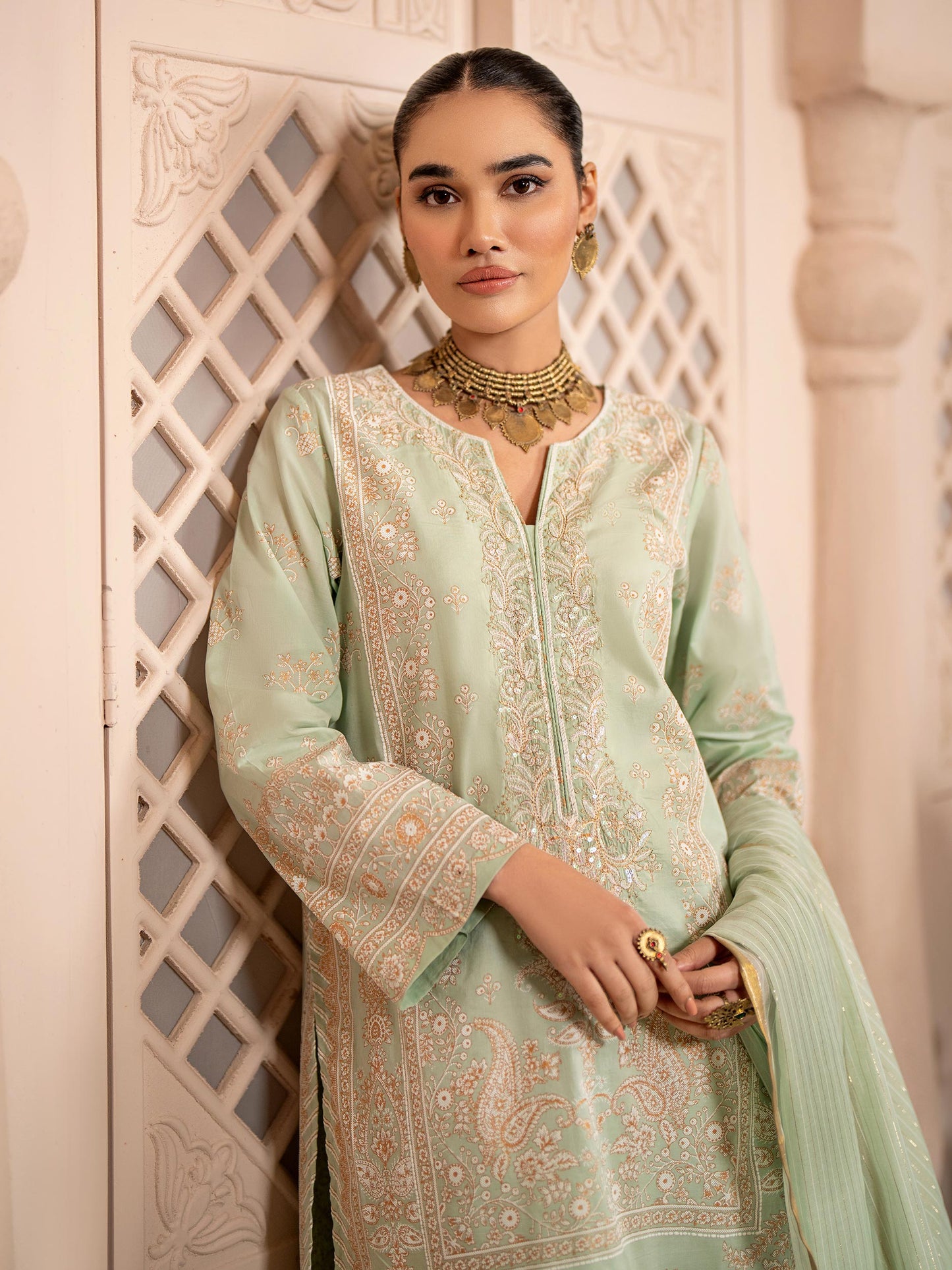 3 Piece Lawn Suit-Embroidered (Unstitched)