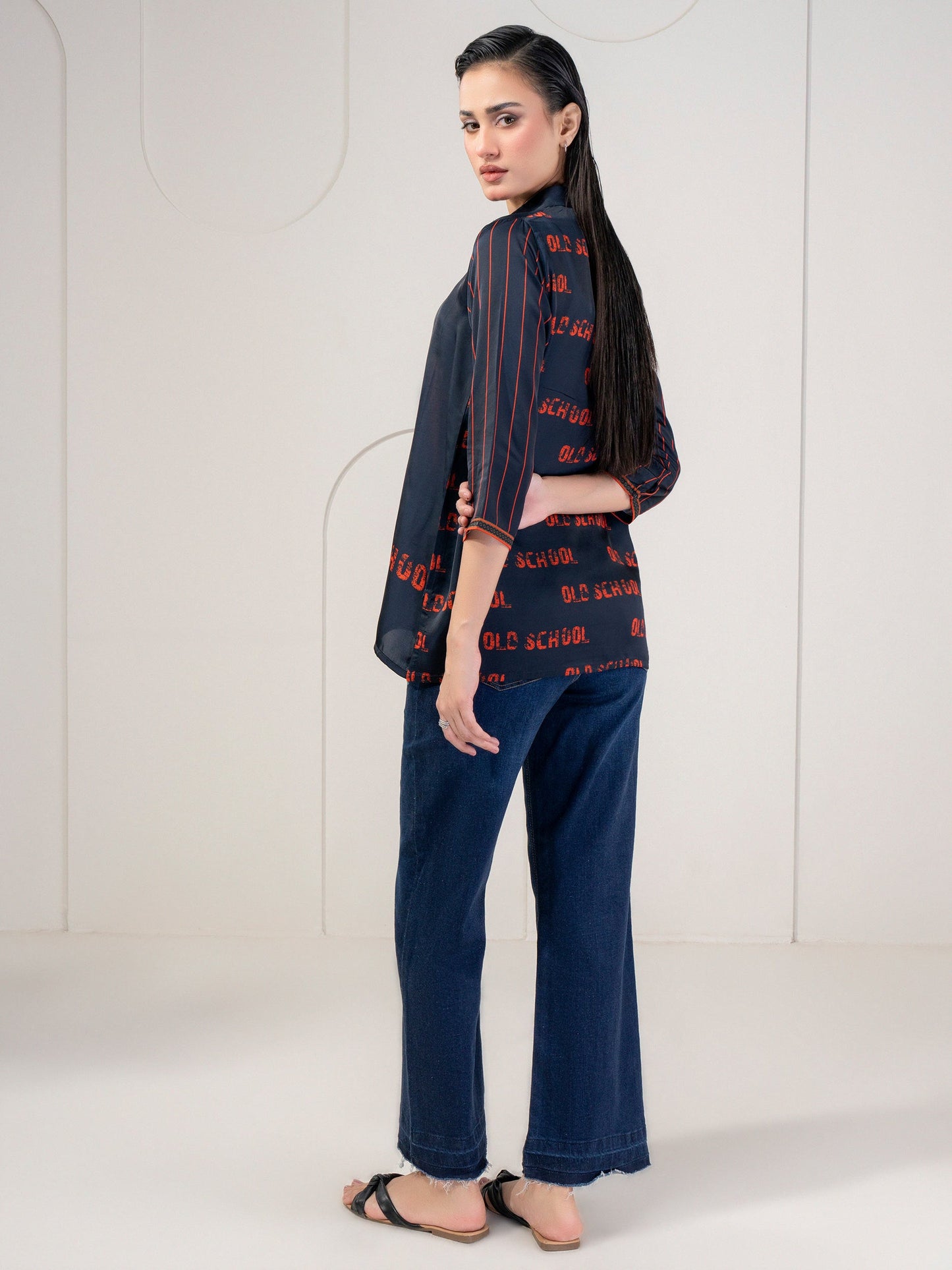 Printed Silk Top