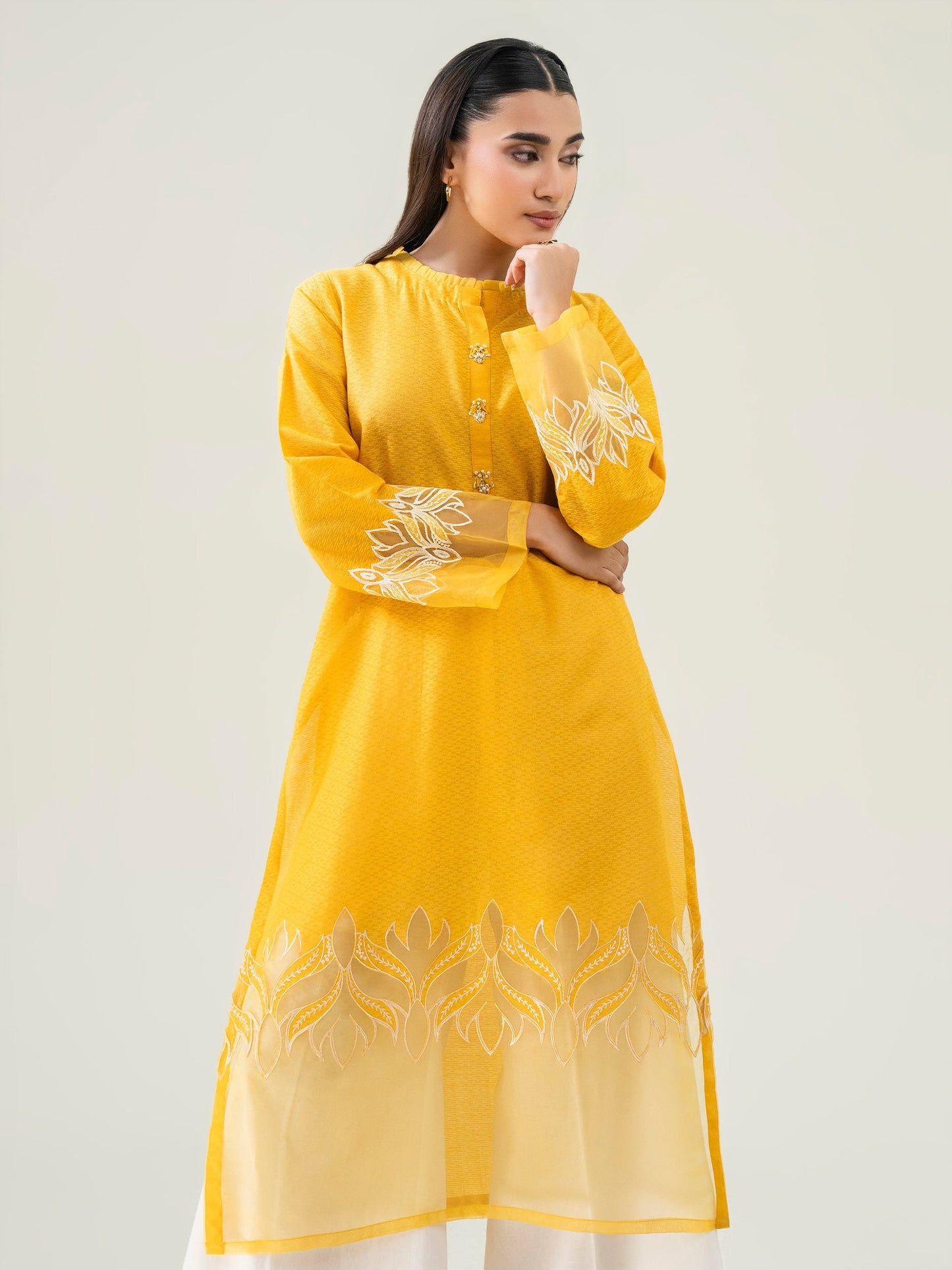 Lawn Shirt-Embroidered (Pret)
