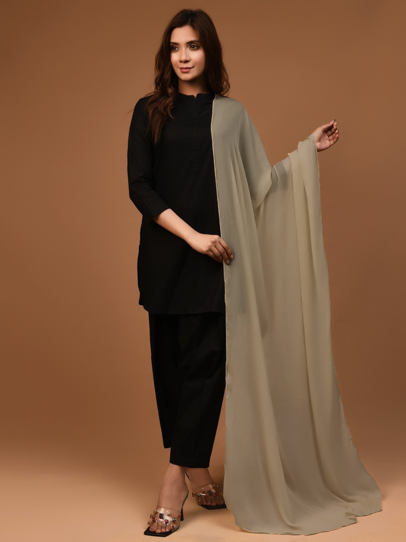 Dyed Chiffon Dupatta