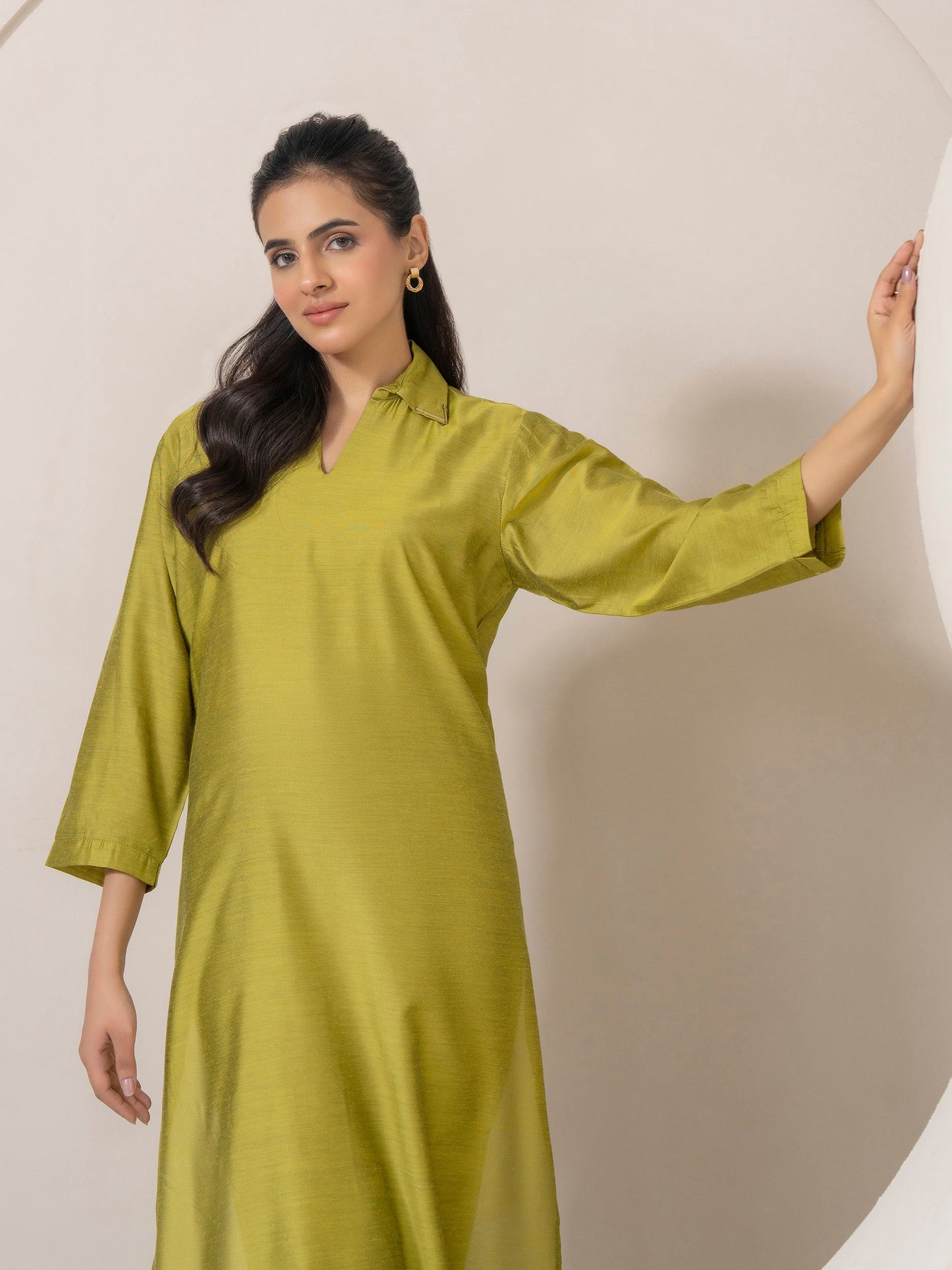 2 Piece Silk Suit-Dyed (Pret)