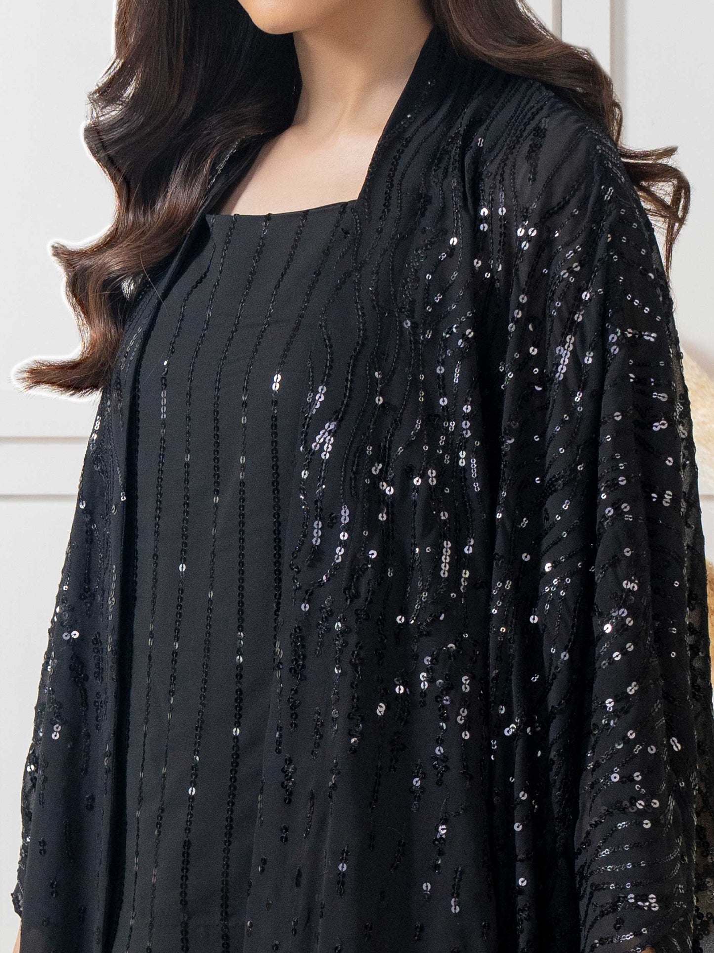 2 Piece Chiffon Suit- Embellished (Pret)