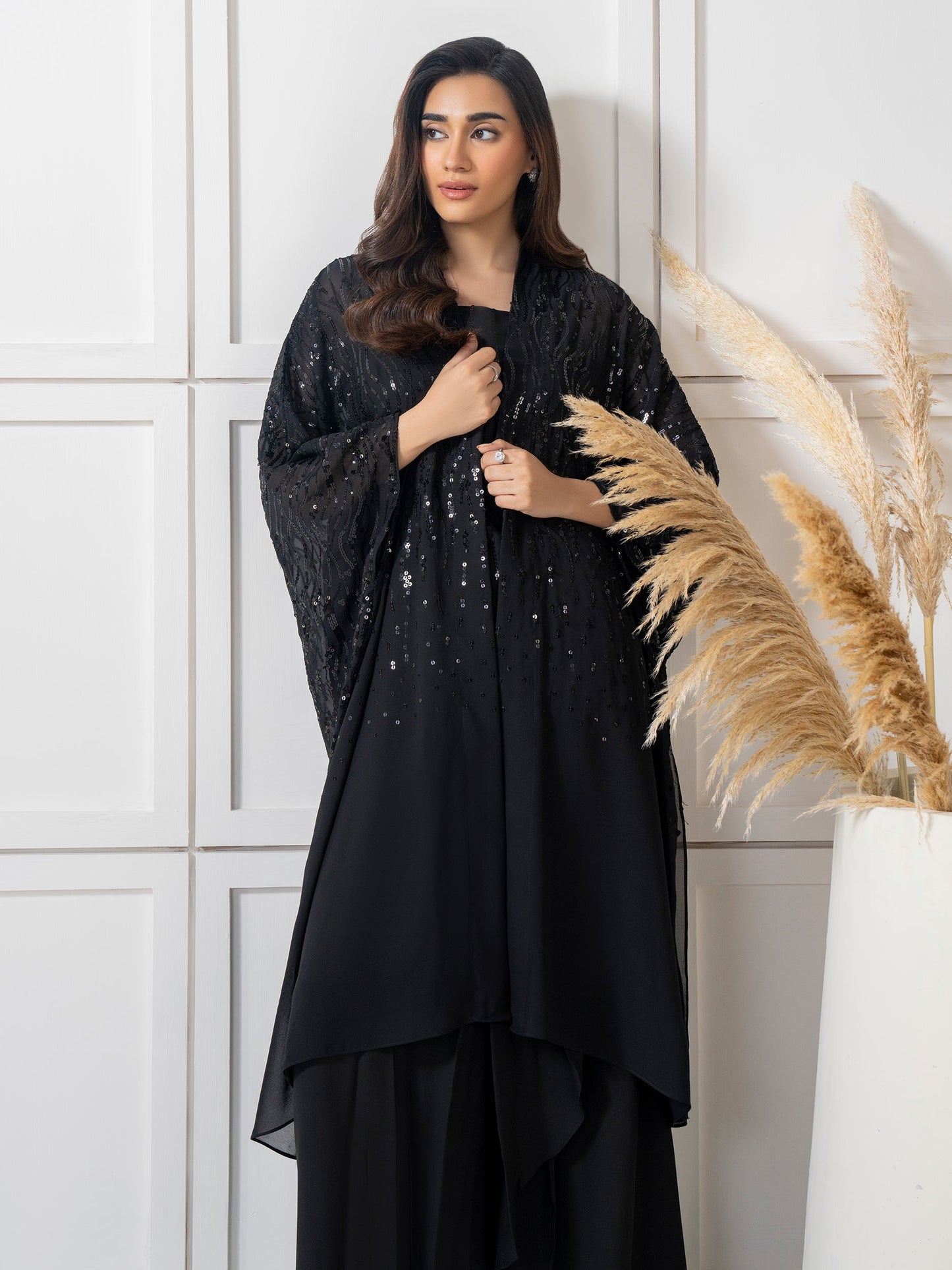2 Piece Chiffon Suit- Embellished (Pret)