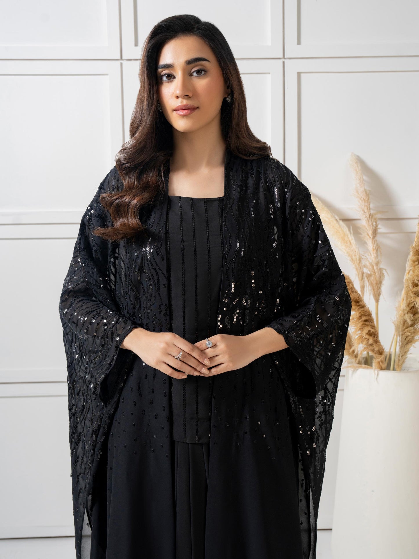 2 Piece Chiffon Suit- Embellished (Pret)