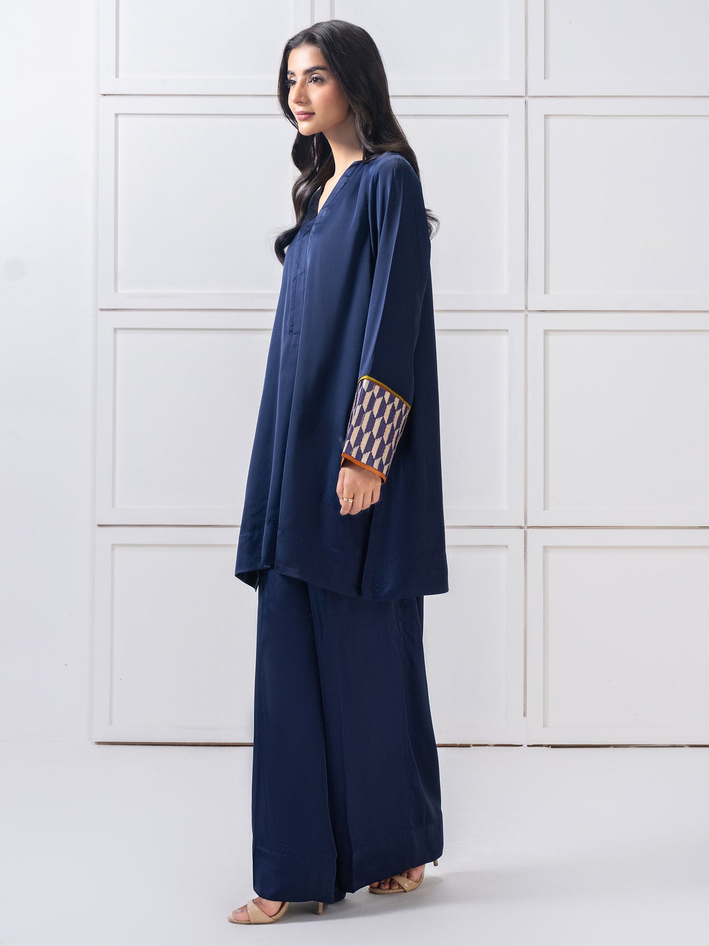Silk Co-Ord Set-Embroidered (Pret)