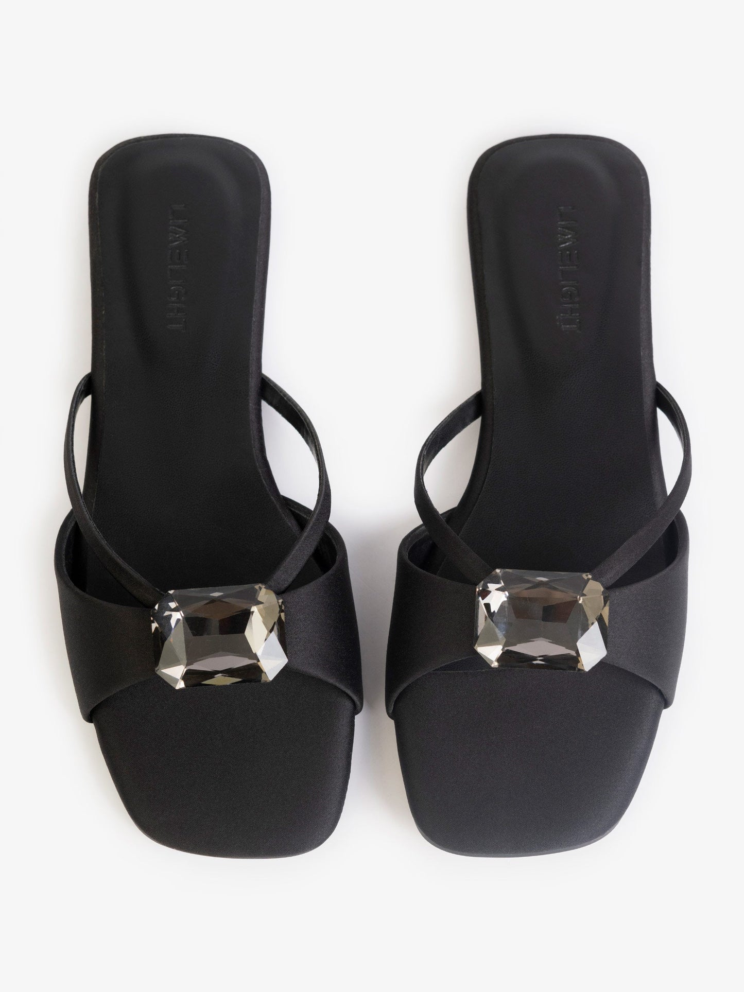 Satin Embellished Flats