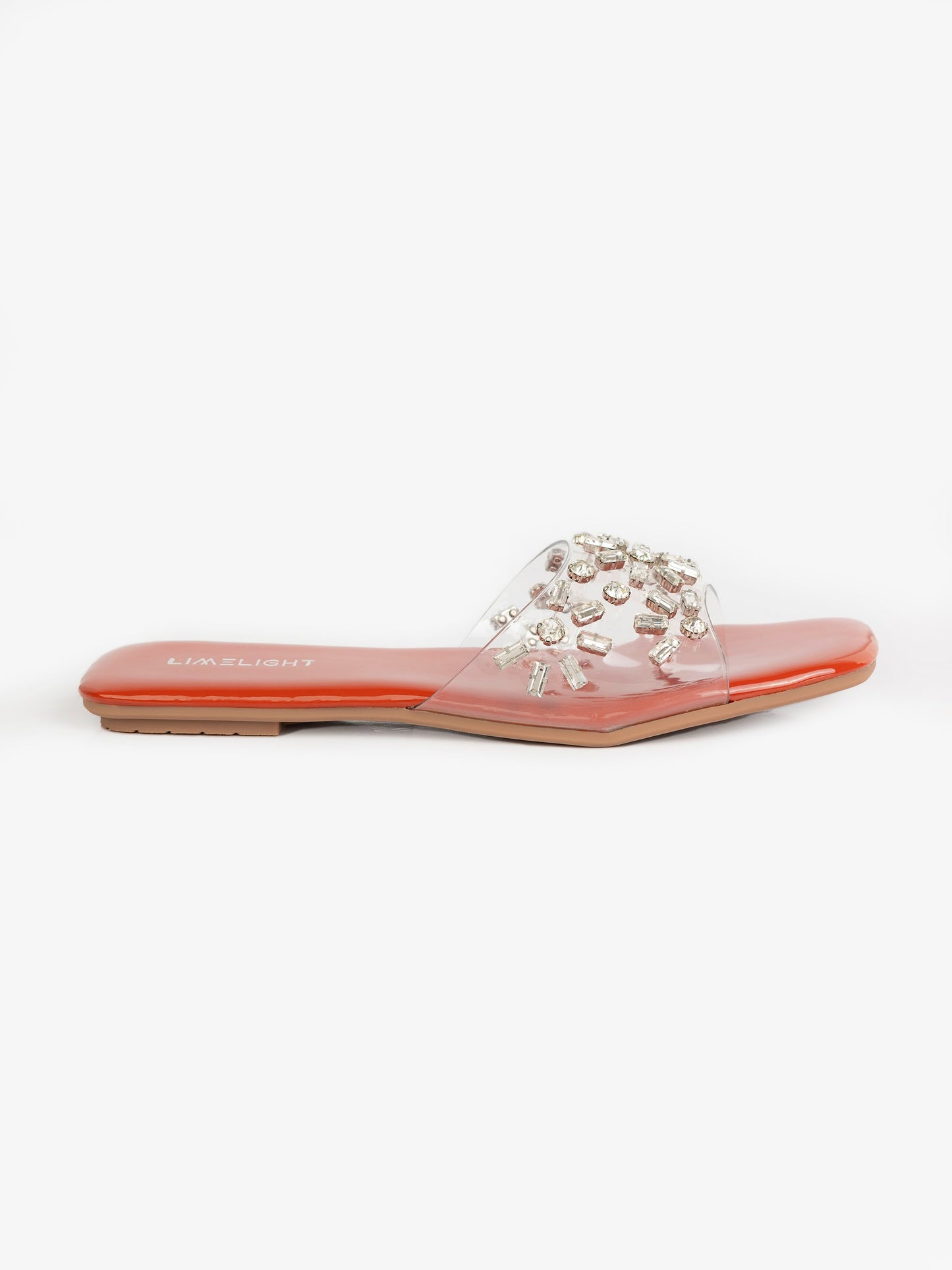 Transparent Embellished Flats