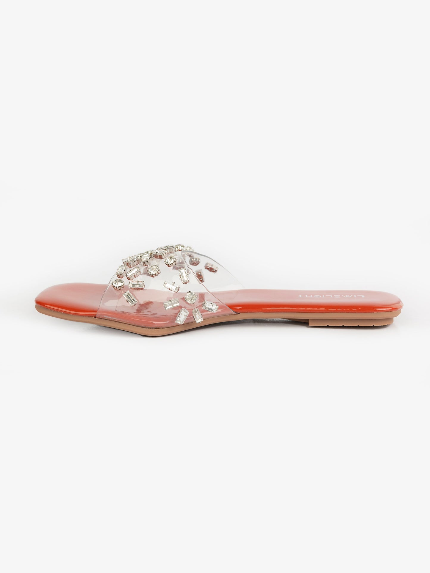 Transparent Embellished Flats