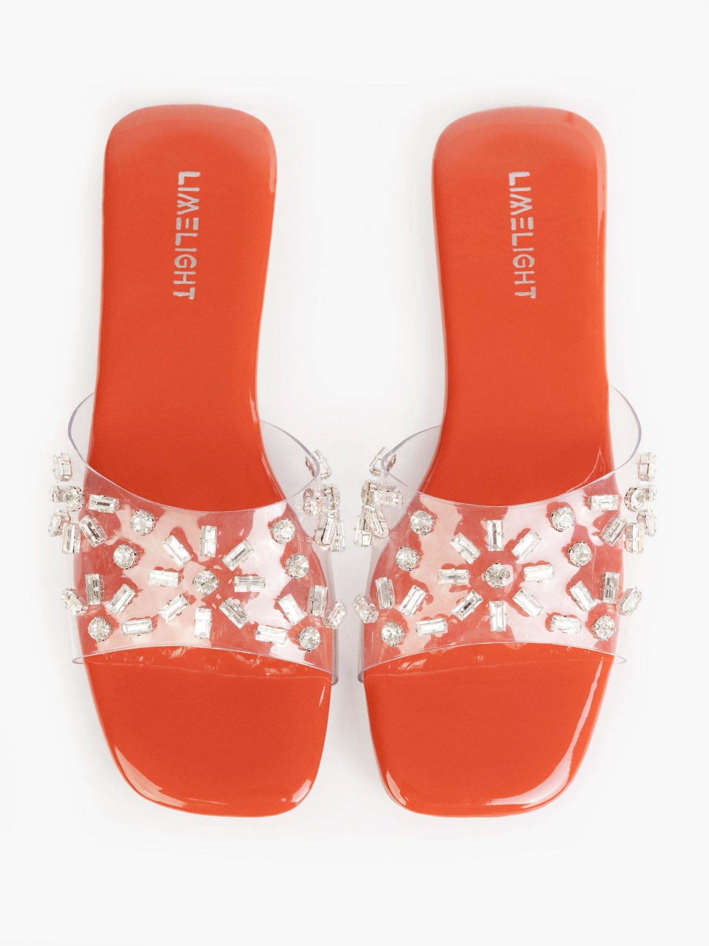 Transparent Embellished Flats