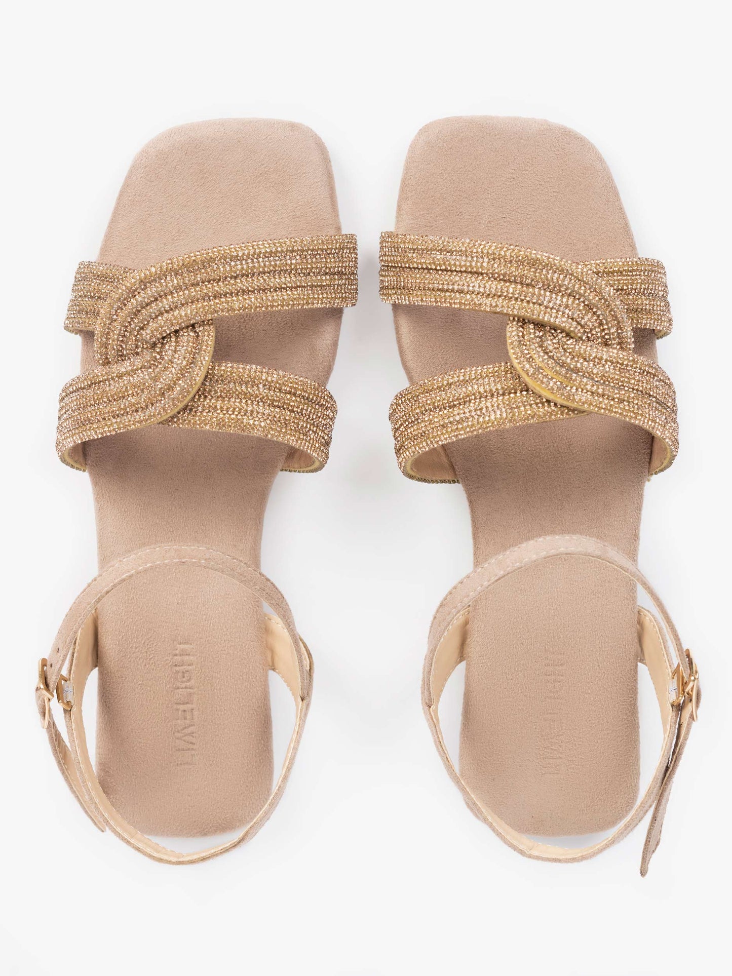 Embellished Knot Sandals