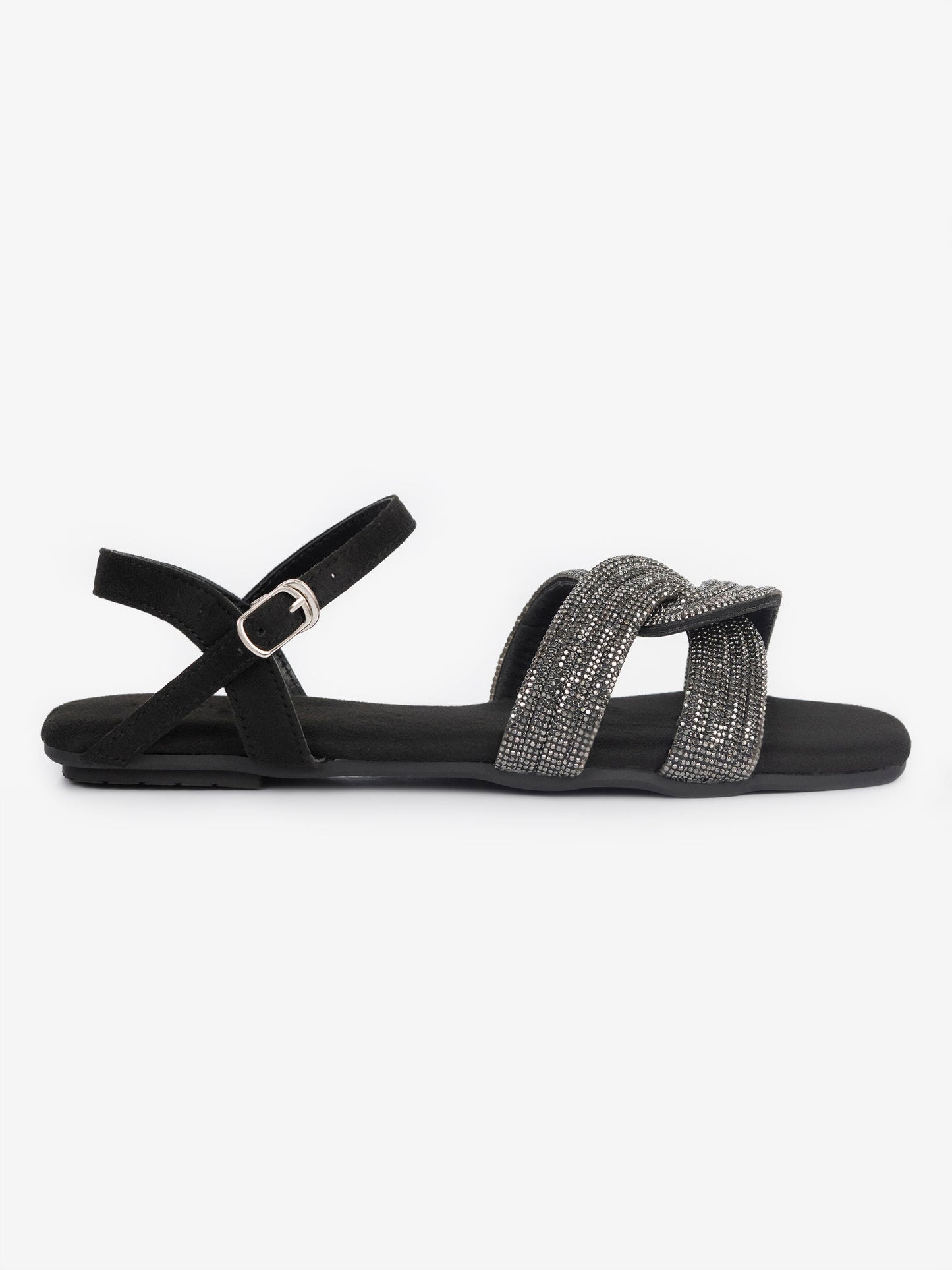 Embellished Knot Sandals
