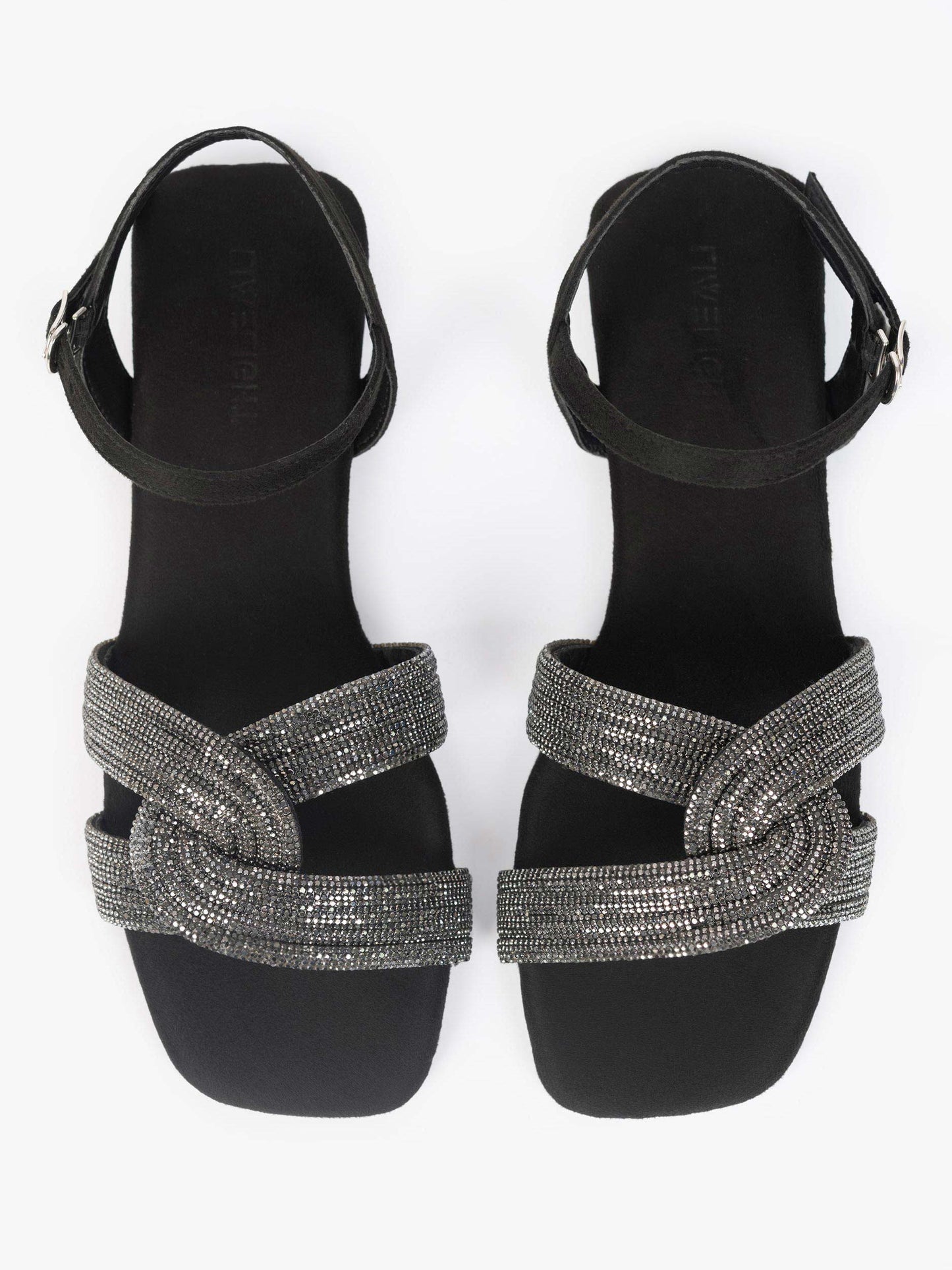 Embellished Knot Sandals