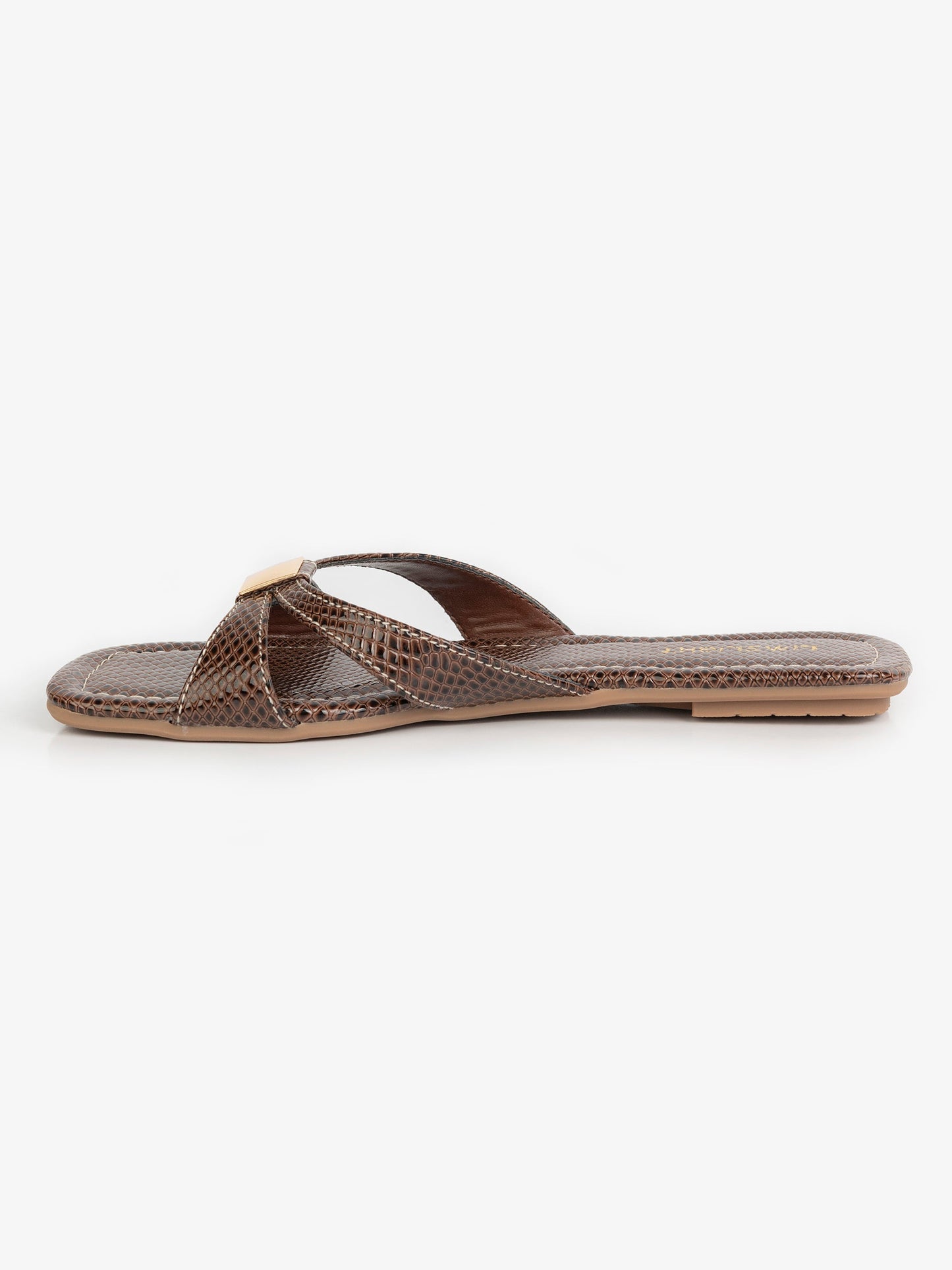 Cross-Strap Slide Flats