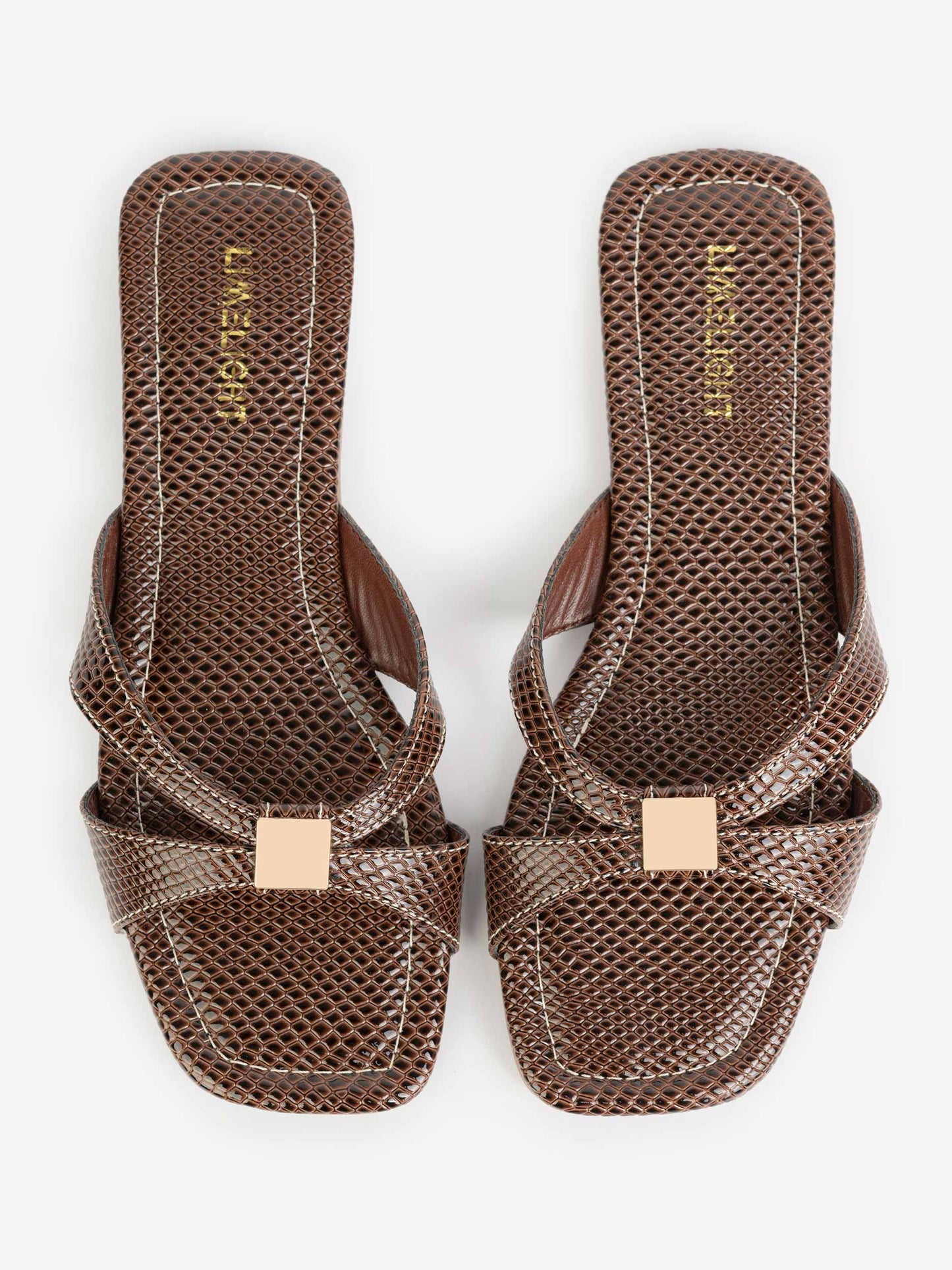 Cross-Strap Slide Flats