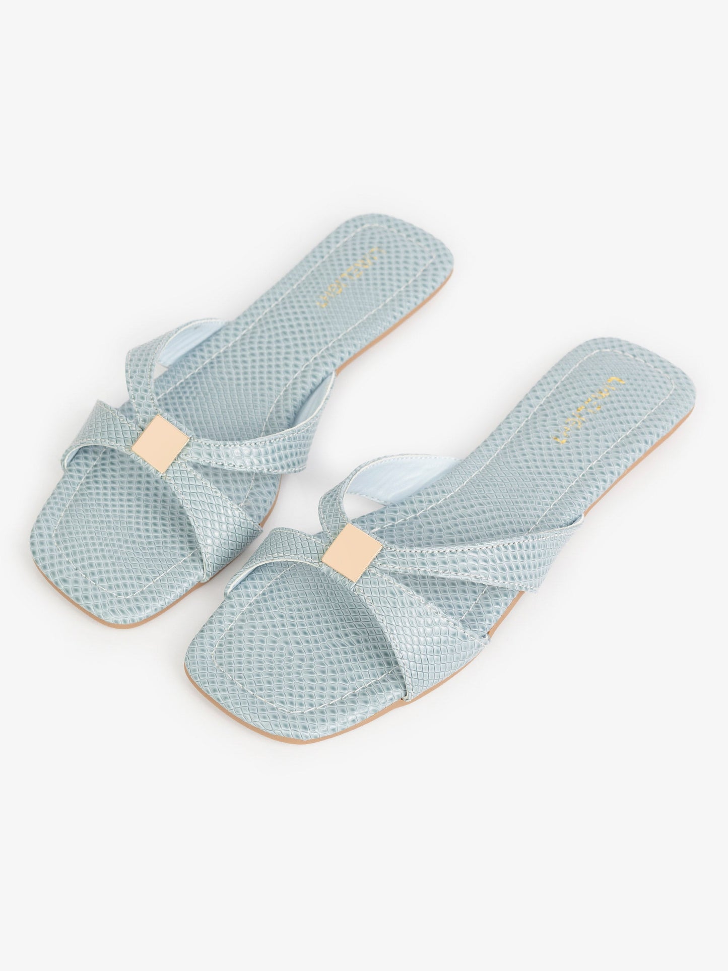Cross-Strap Slide Flats