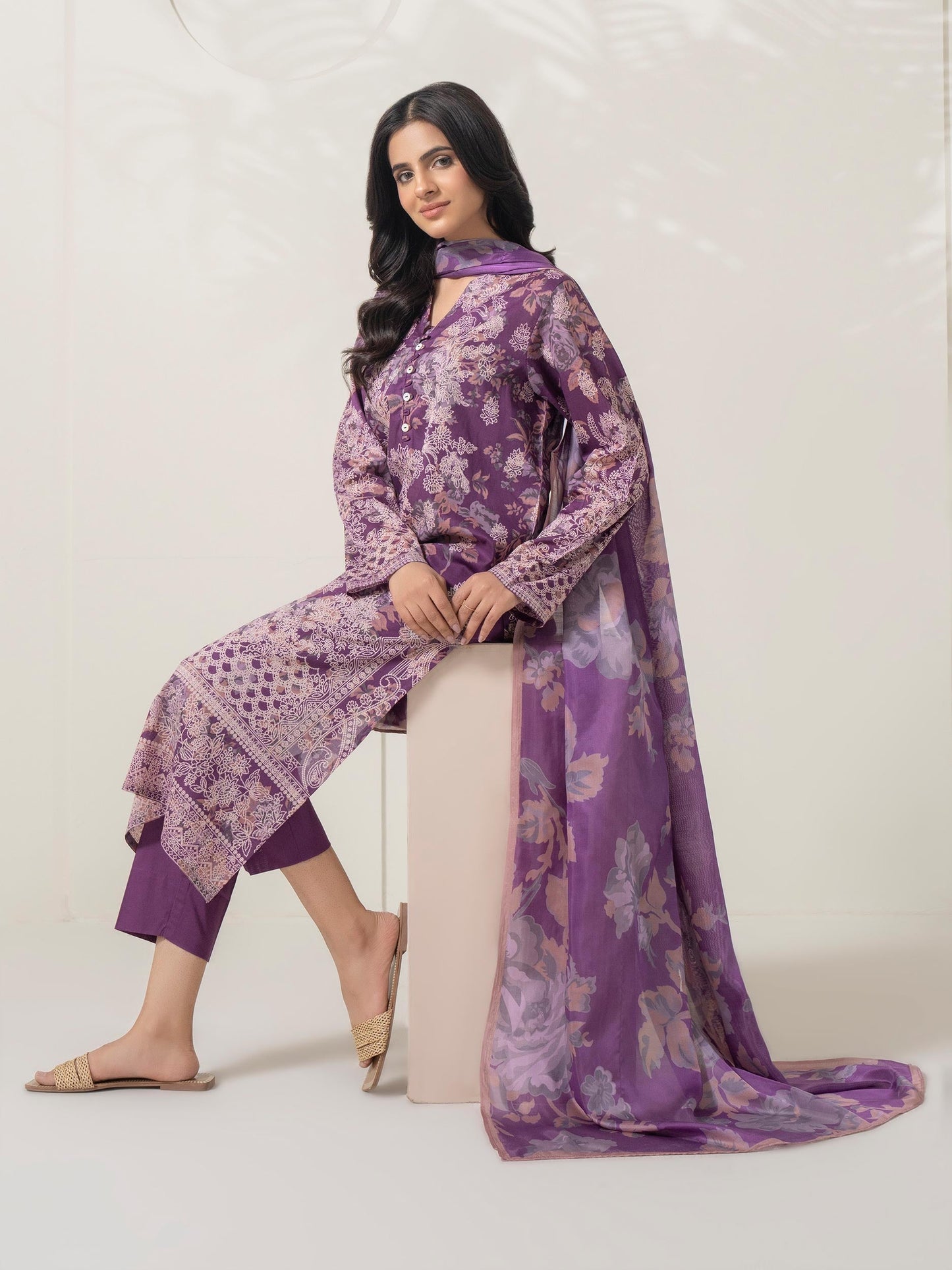 3 Piece Lawn Suit-Printed (Pret)