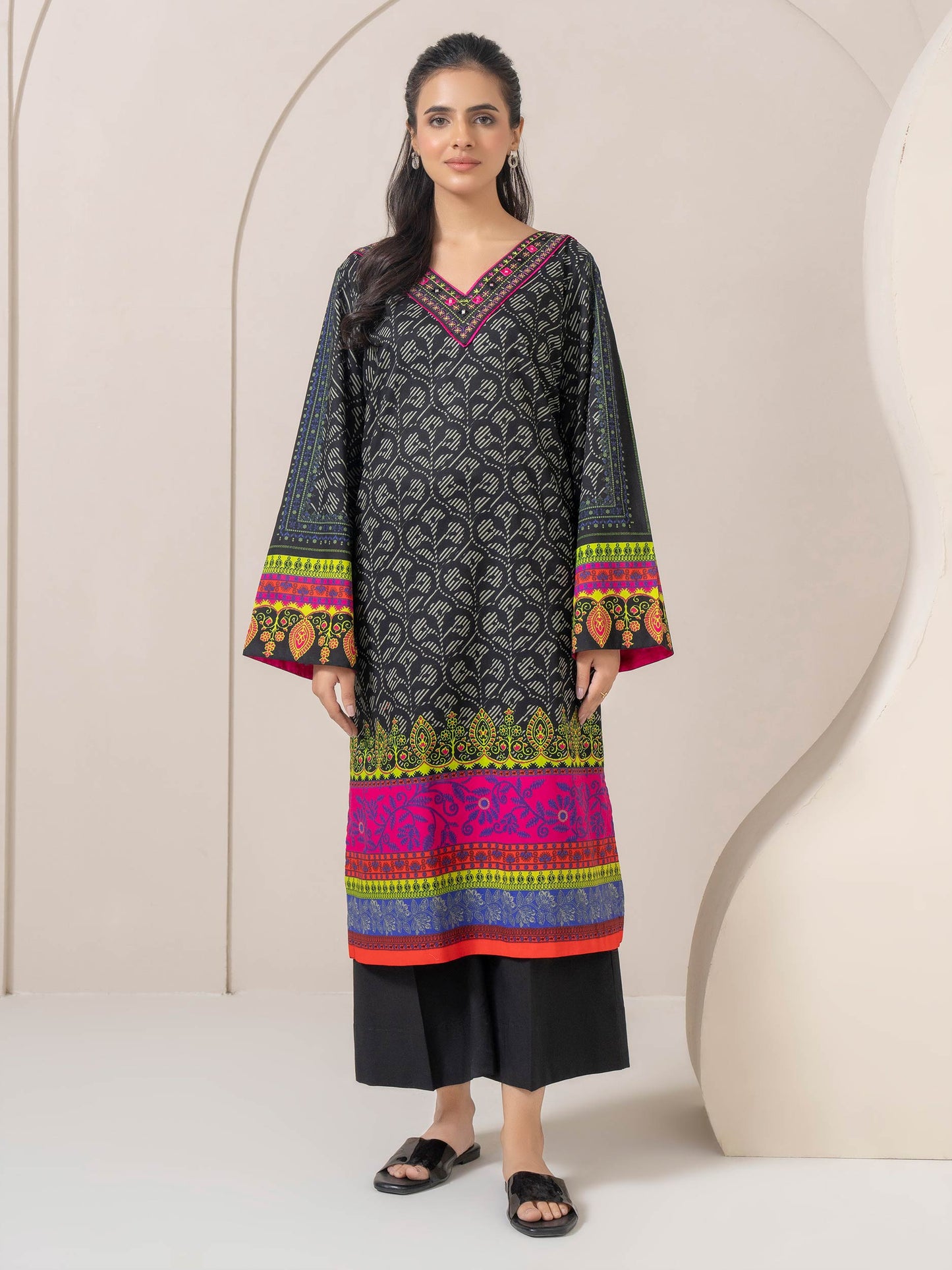 Cambric Shirt-Embroidered (Pret)