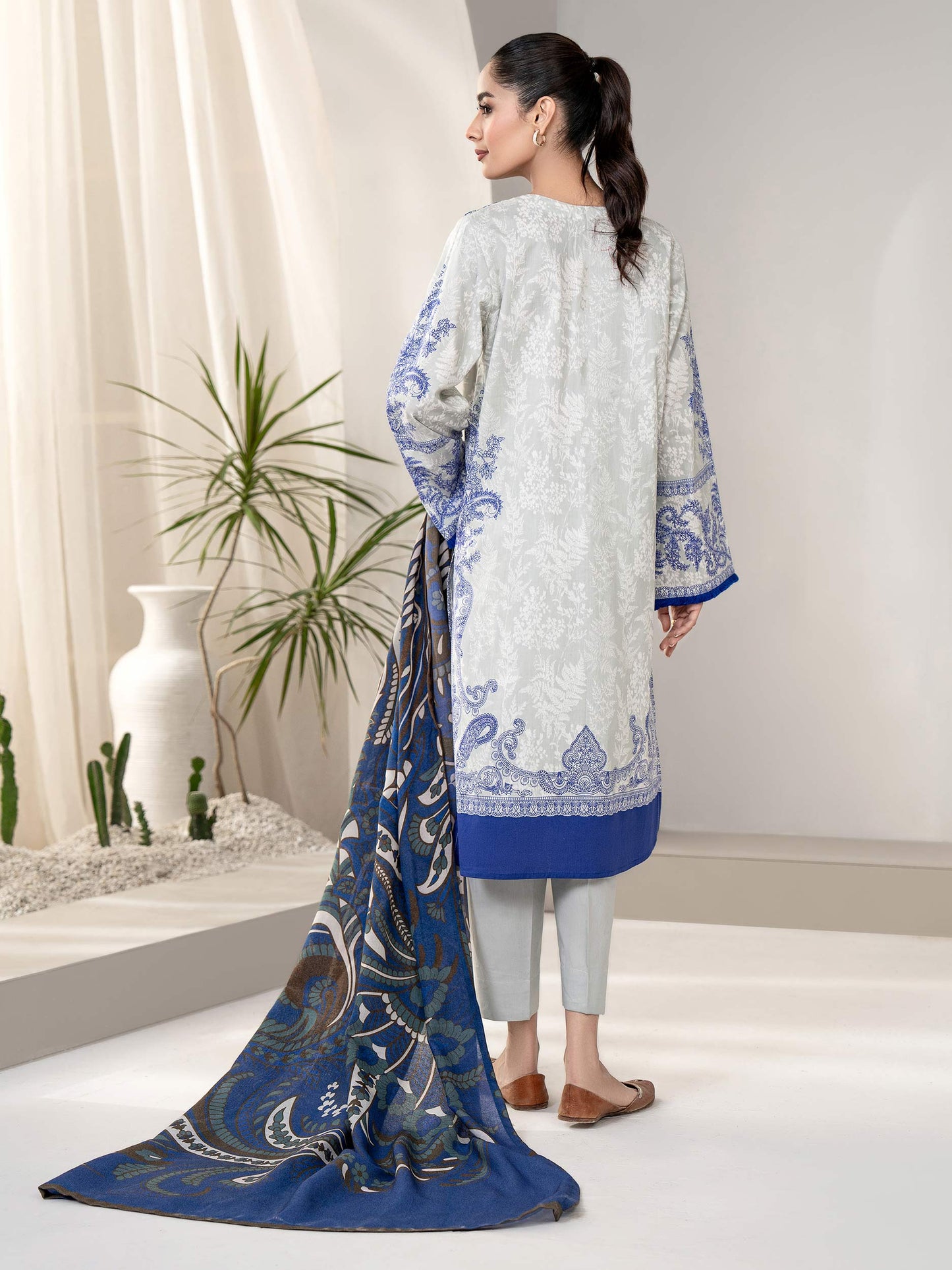 3 Piece Winter Cotton Suit-Embroidered(Unstitched)