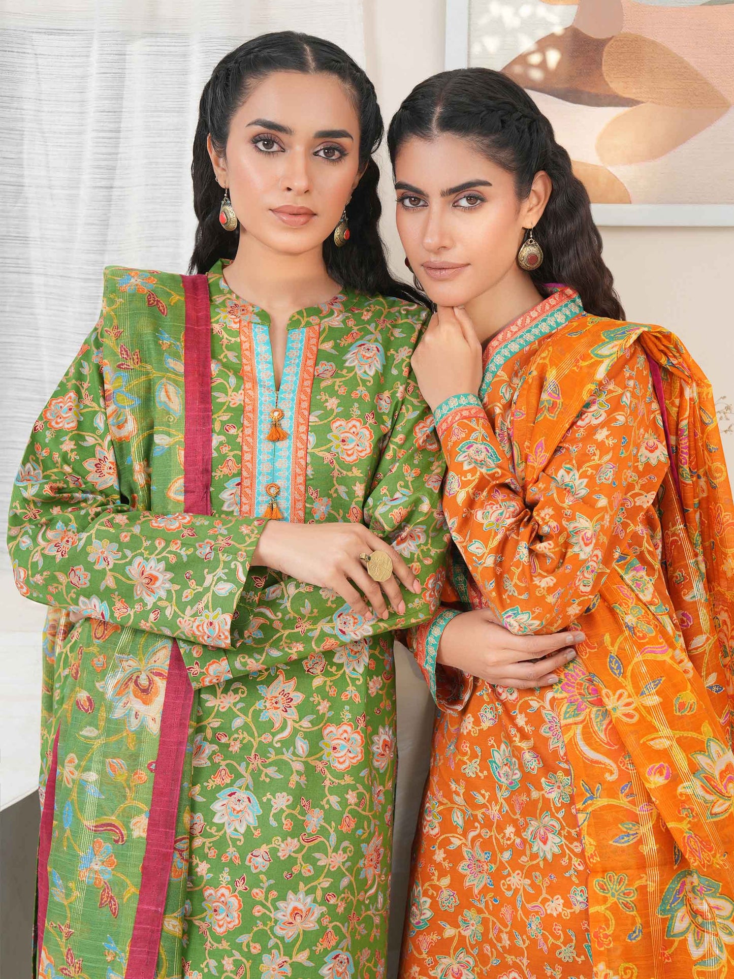 3 Piece Lawn Suit-Paste Print (Unstitched)
