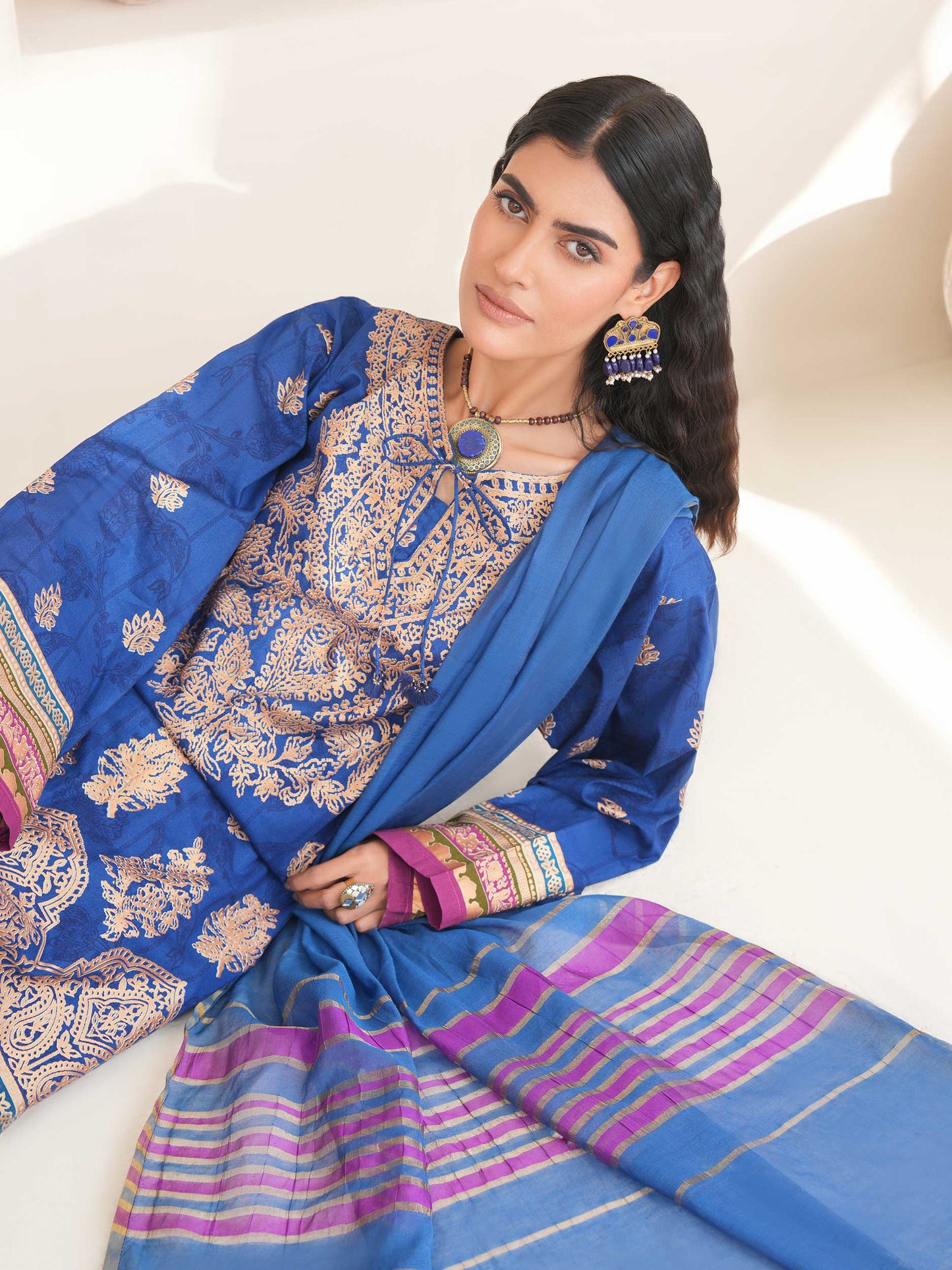 3 Piece Lawn Suit-Paste Print (Unstitched)