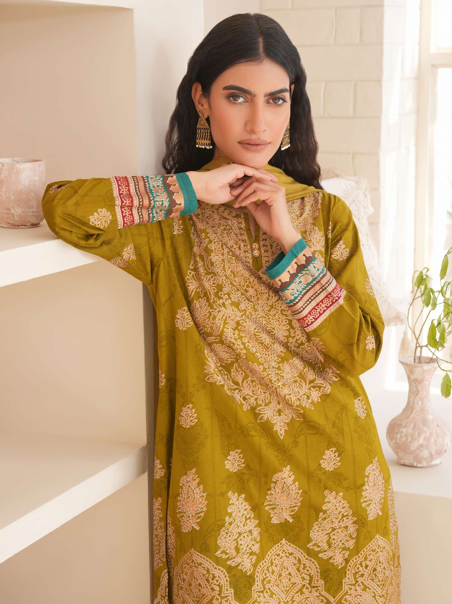 3 Piece Lawn Suit-Paste Print (Unstitched)