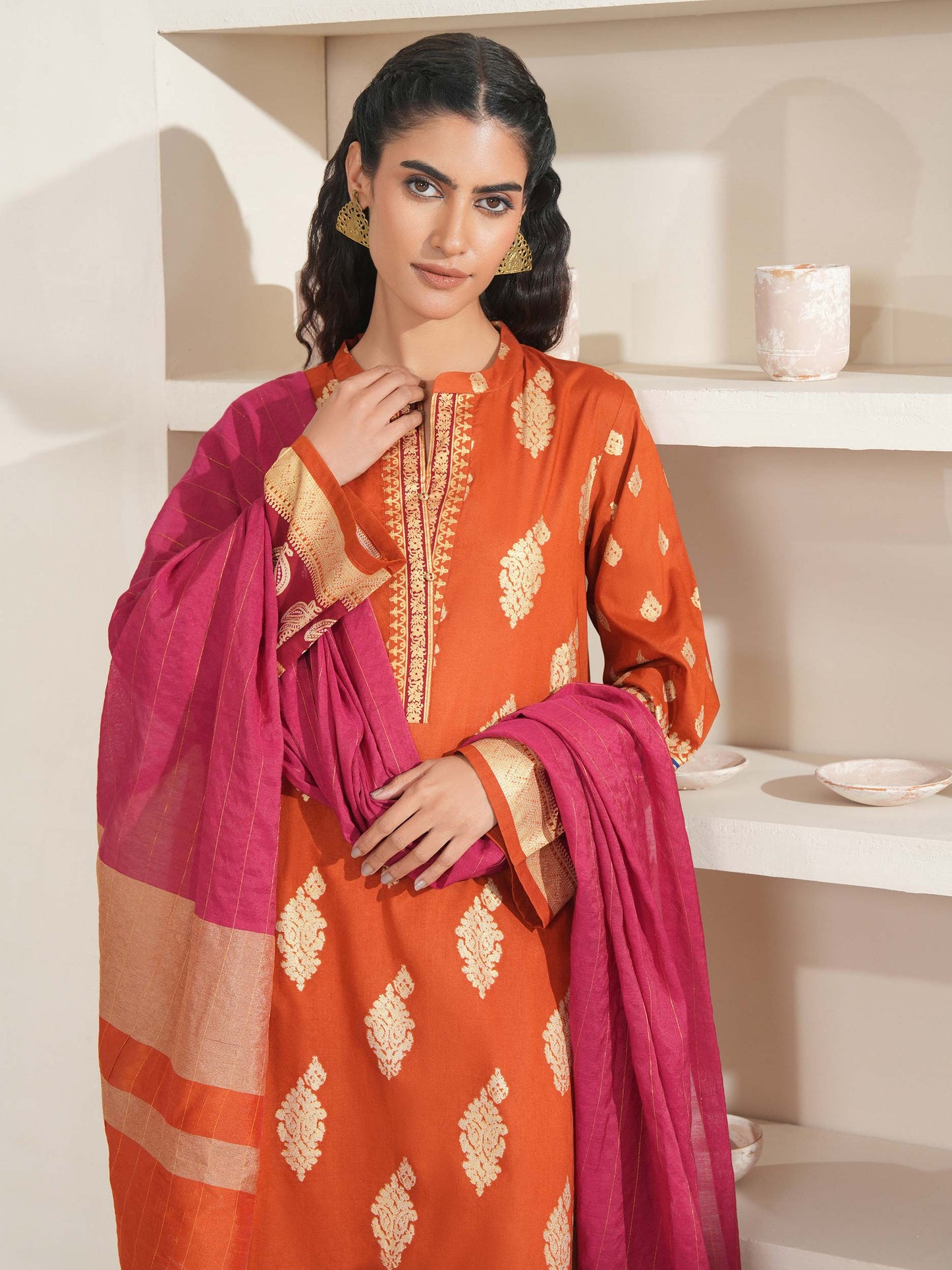 3 Piece Lawn Suit-Paste Print (Unstitched)