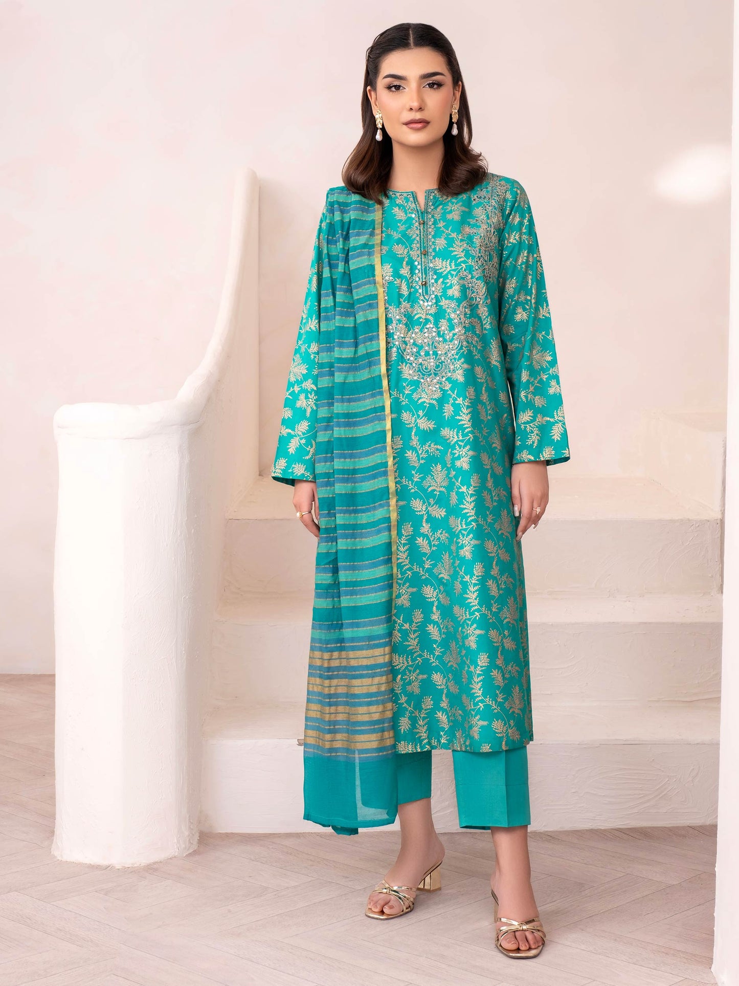 3 Piece Lawn Suit-Embroidered (Unstitched)