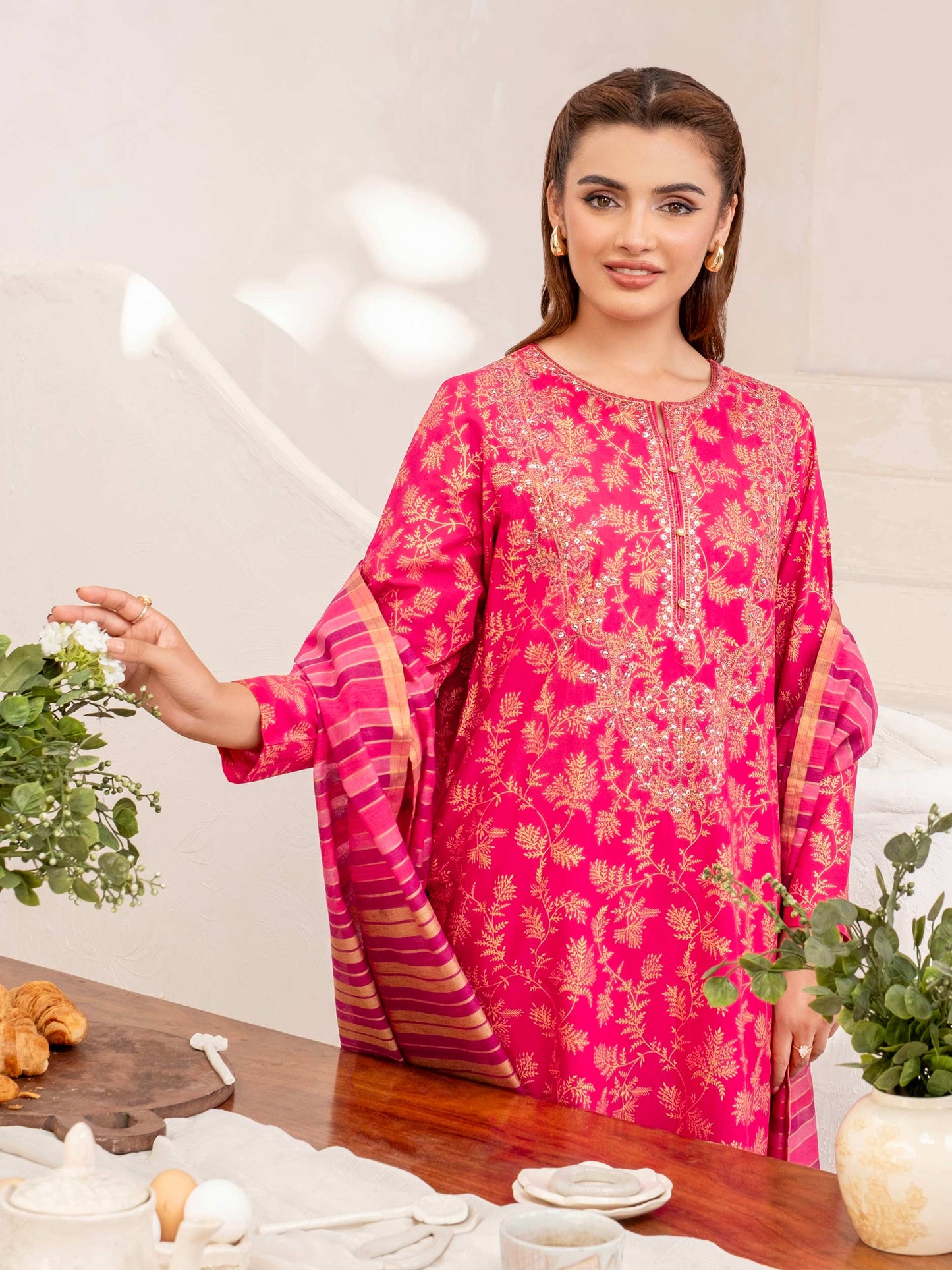 3 Piece Lawn Suit-Embroidered (Unstitched)