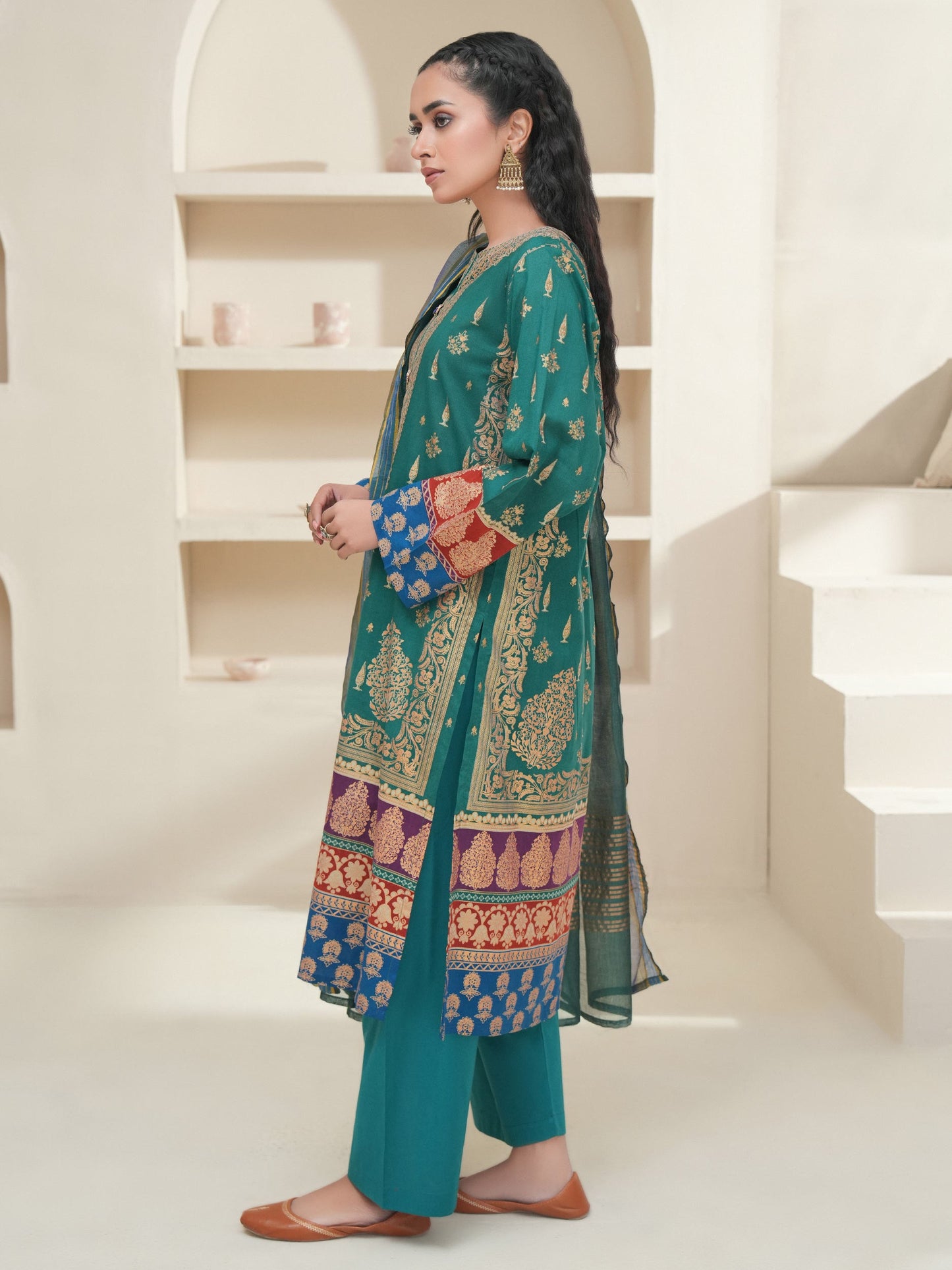 2 Piece Lawn Suit-Paste Print (Unstitched)
