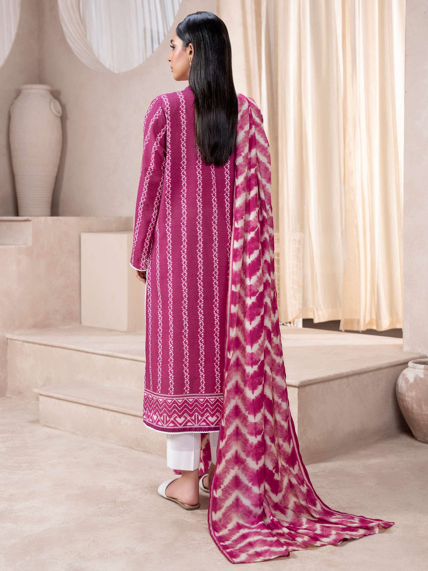 2 Piece Khaddar Suit-Printed (Unstitched)