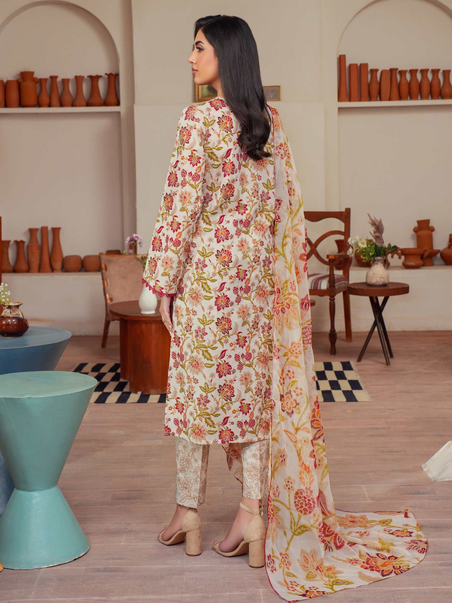 3 Piece Lawn Suit-Embroidered (Unstitched)