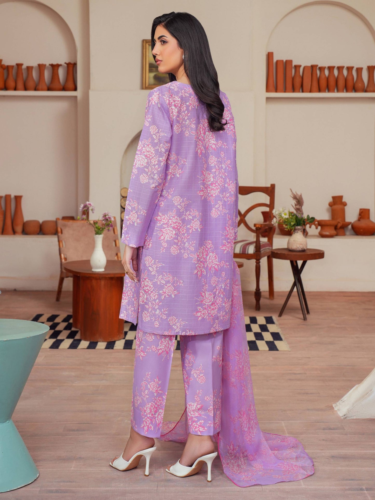 3 Piece Lawn Suit-Embroidered (Unstitched)
